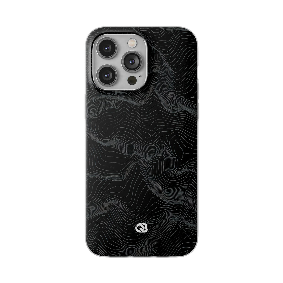 Obsidian Contour Elevation · Lite Phone Case for iPhone · Black