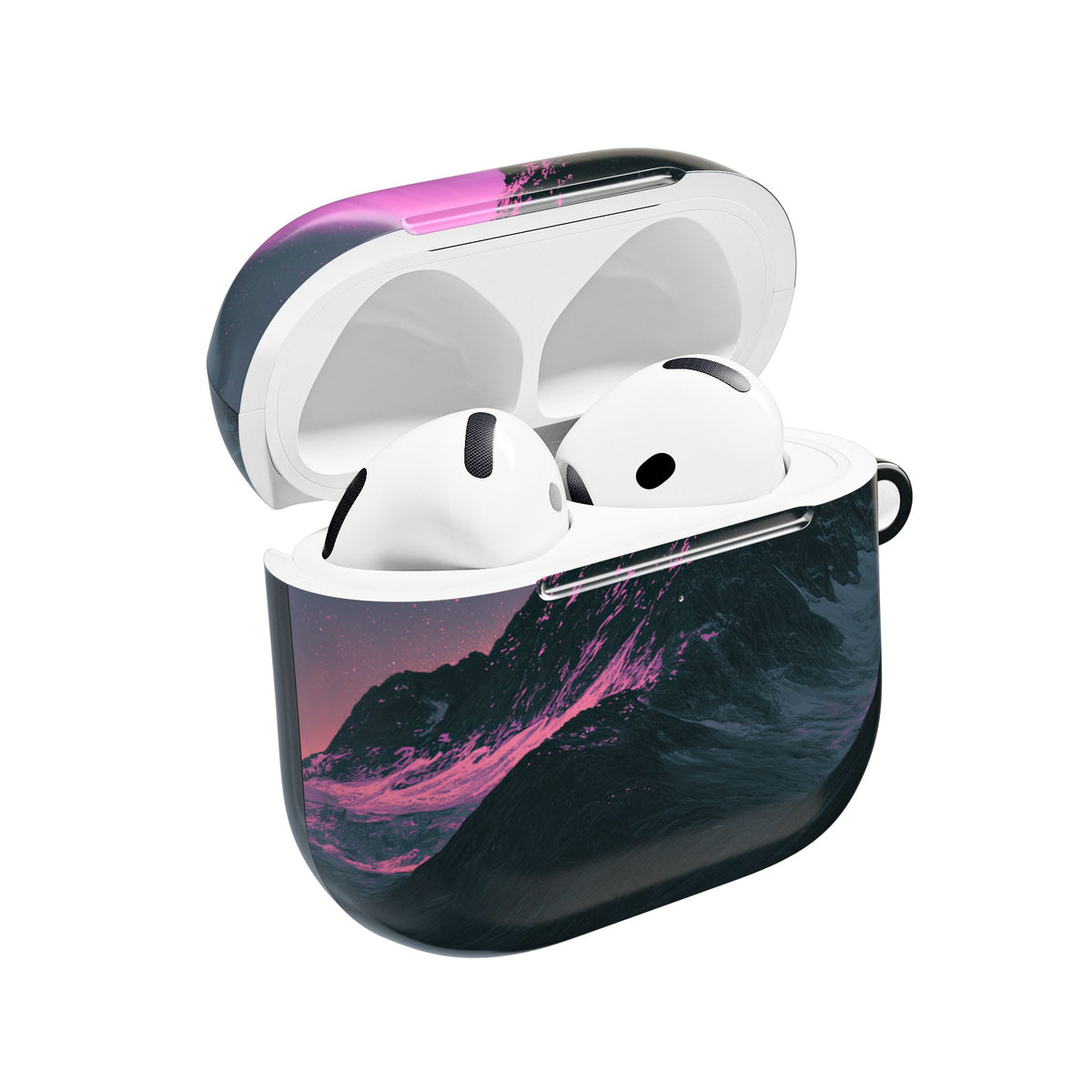 Arctic Aurora Summit · Hard Case for AirPods & AirPods Pro · Black
