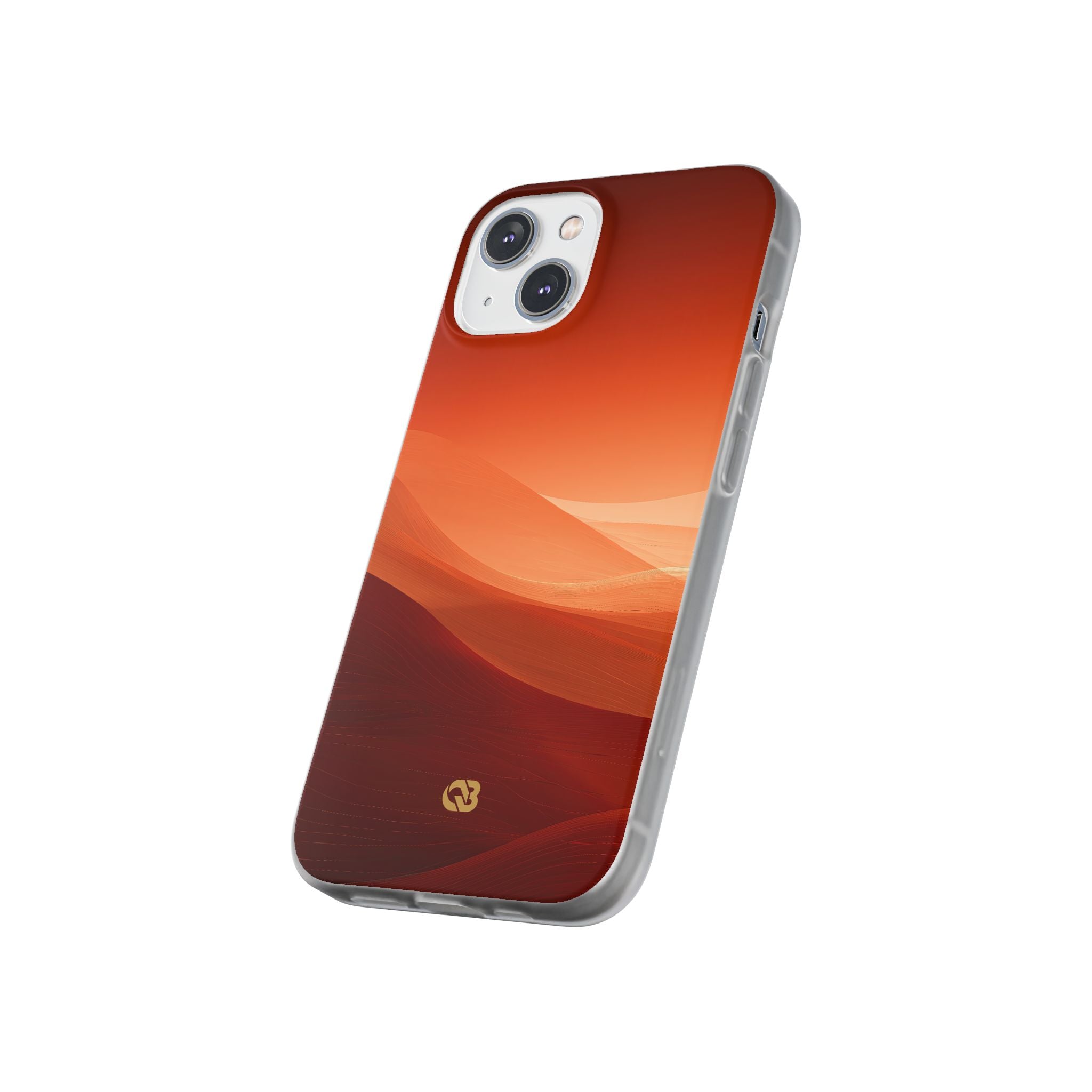 Orange Lite Phone Case for iPhone - Crimson Dune Gradient