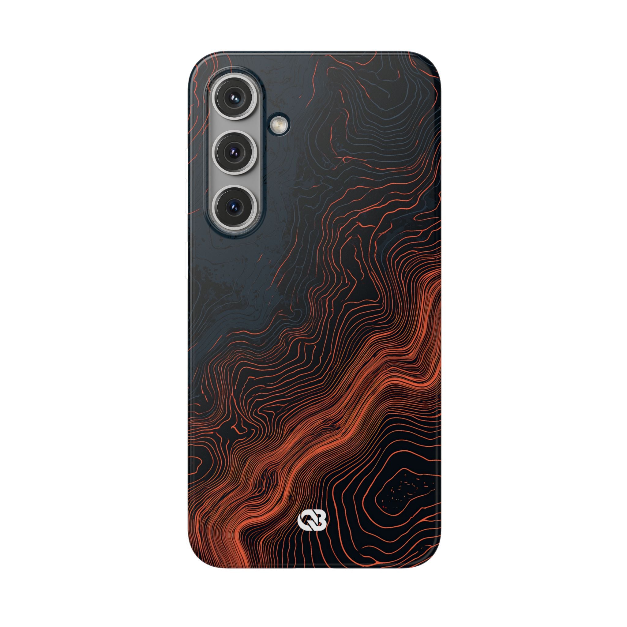 Black Lite Phone Case for Samsung - Volcanic Basalt Map