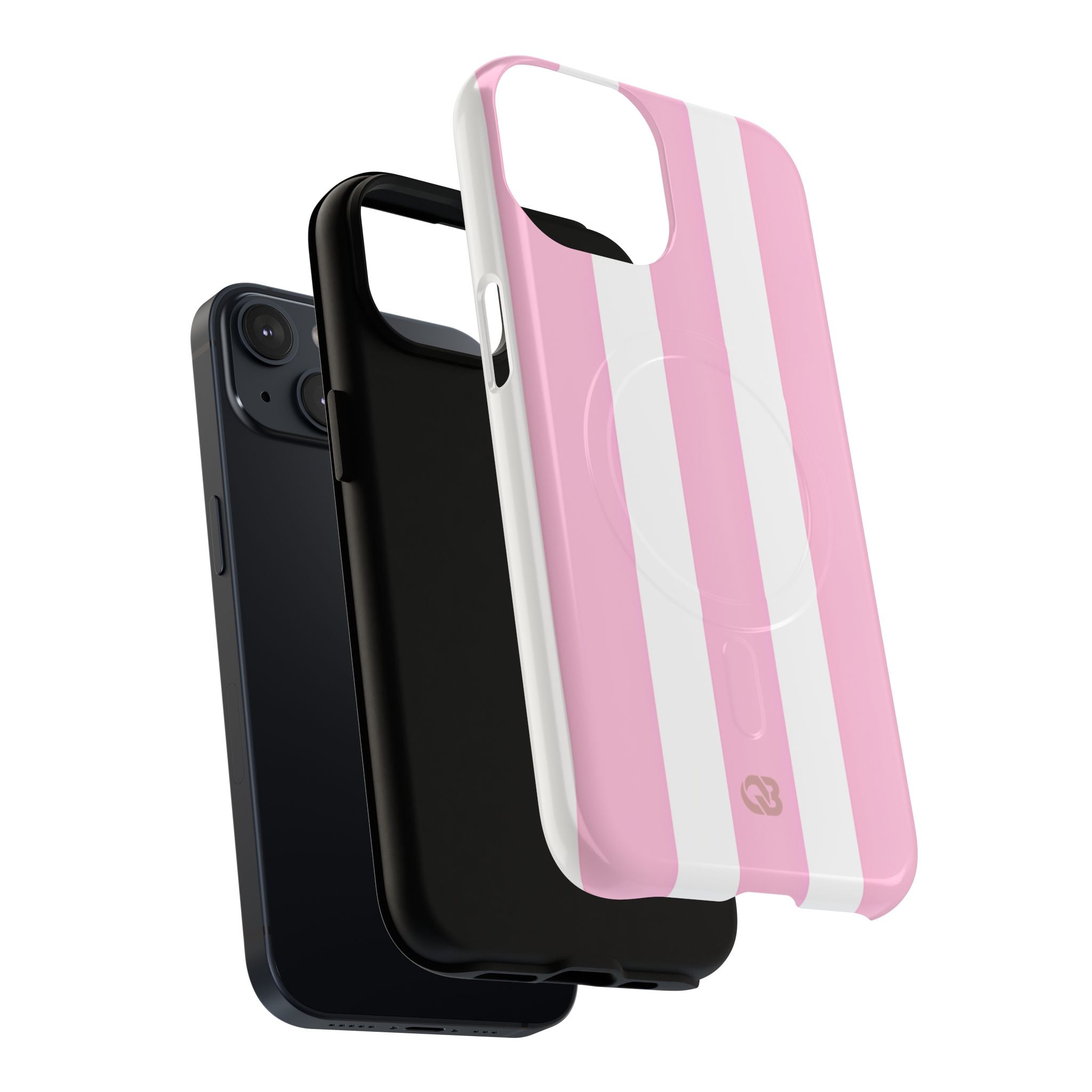 Soft Pink Stripe · Tough+ Magsafe