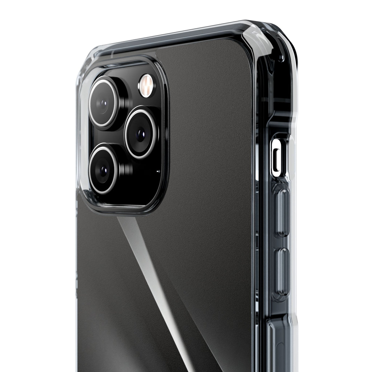 Obsidian Ridge · Clear Impact Magnetic Phone Case for iPhone · Black