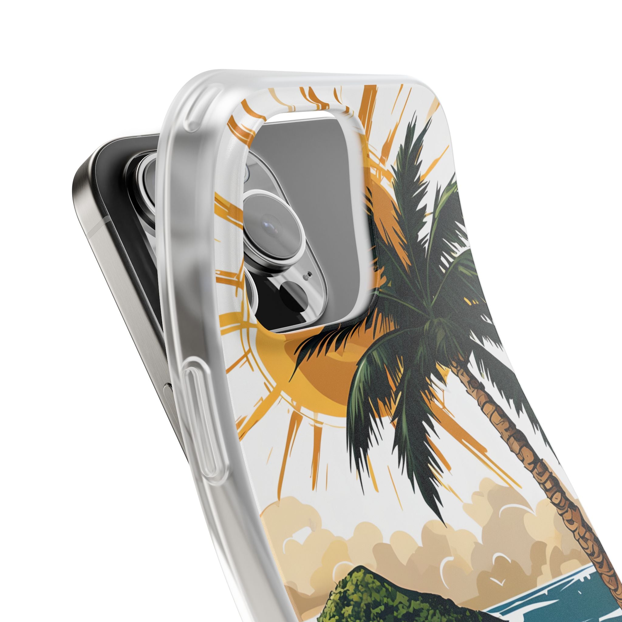 Radiant Coast Solitude · Soft Custodia per iPhone