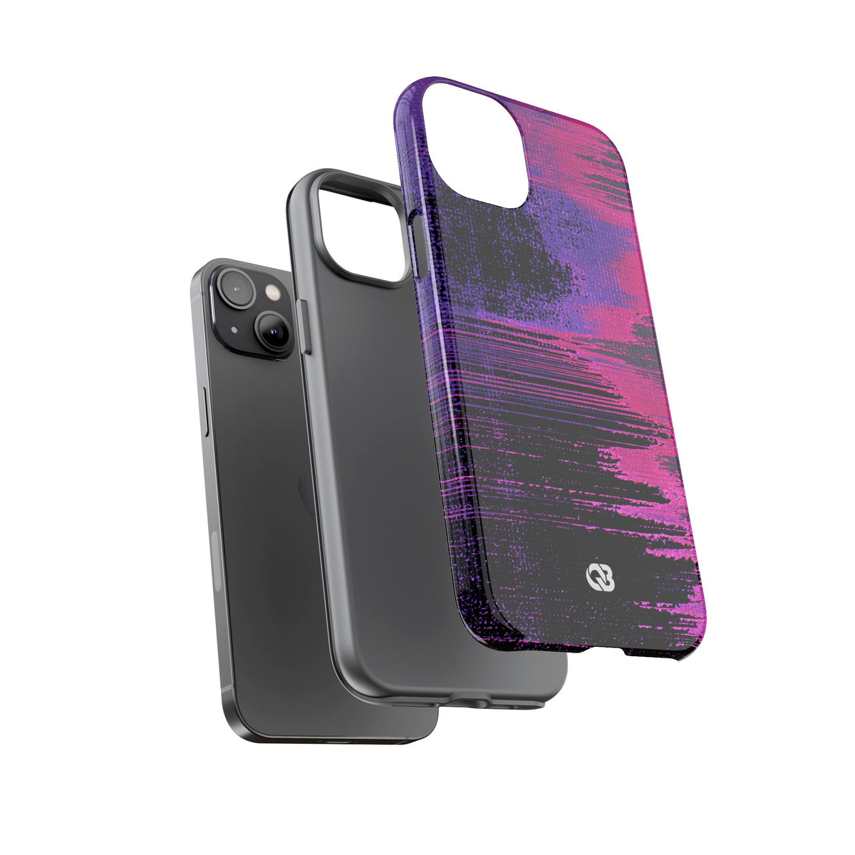 Neon Signal Shift · Tough Phone Case for iPhone · Purple