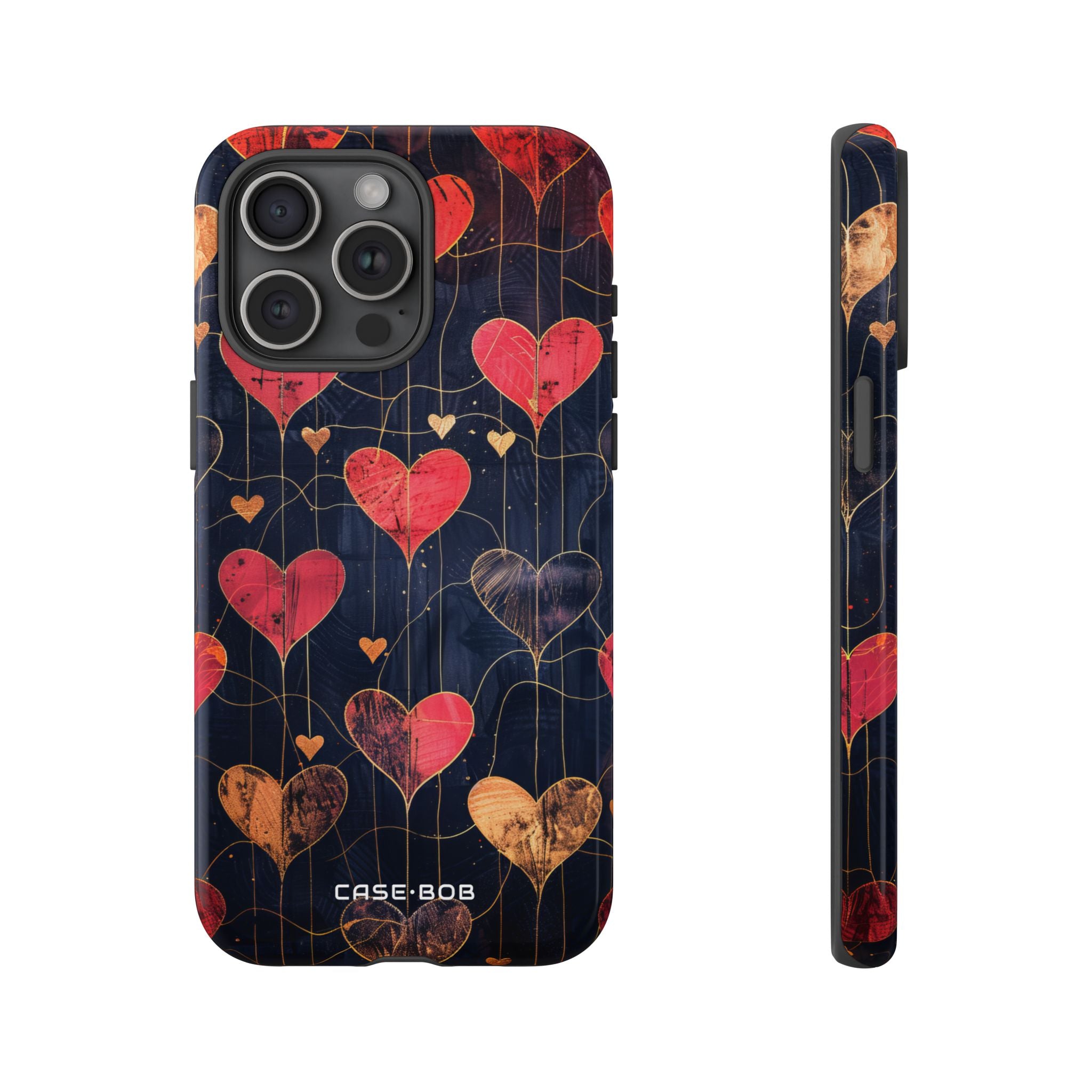 Golden Hearts Network iPhone 15 Pro Max Case - Tough