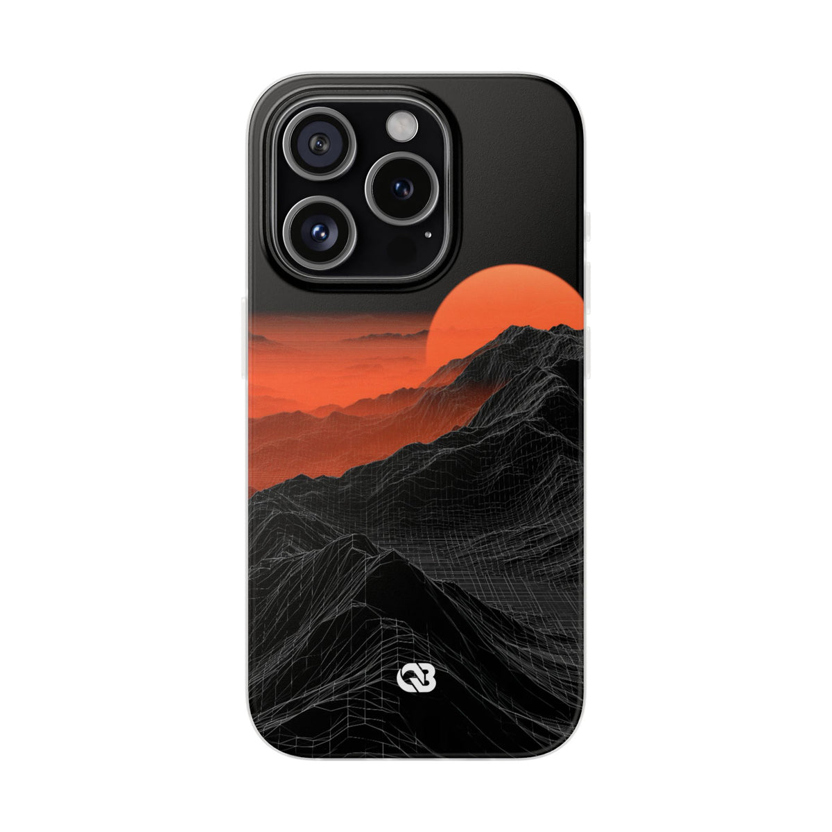 Solar Ridge Mesh · Lite Phone Case for iPhone · Black