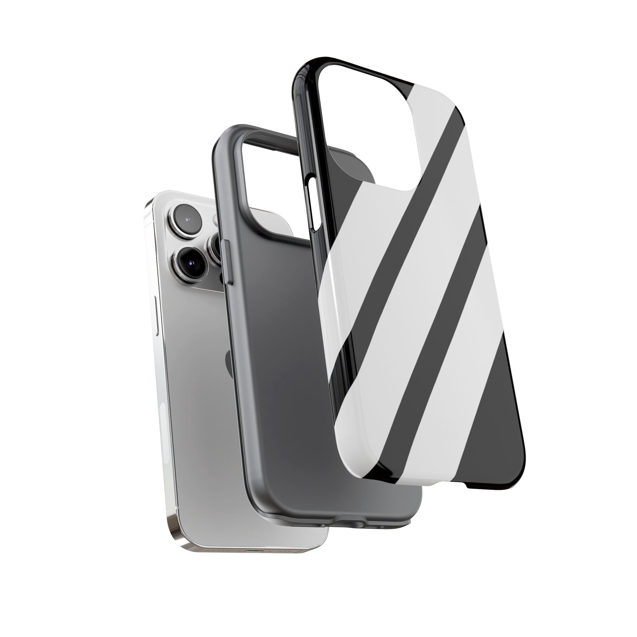 Obsidian White Bars · Tough Telefoncover for iPhone