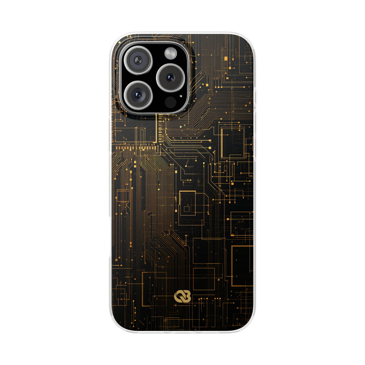 Gold Lite Phone Case for iPhone - Amber Core Mainframe