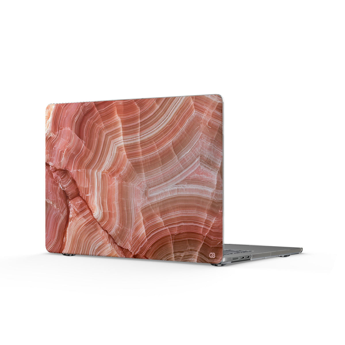 Blushing Rose Strata · Clear Hard Case for MacBook · Pink