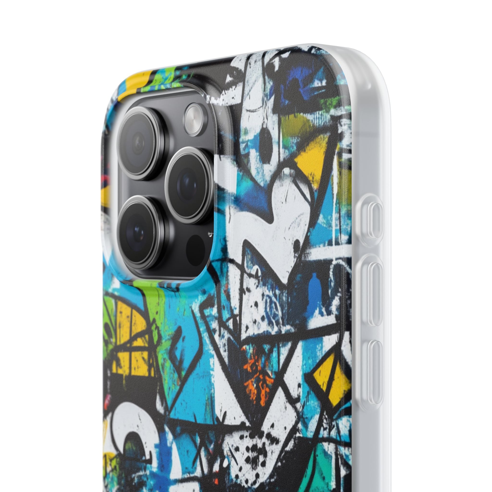 Hvid Ripple Drift iPhone 15 Pro Max Cover - Blød