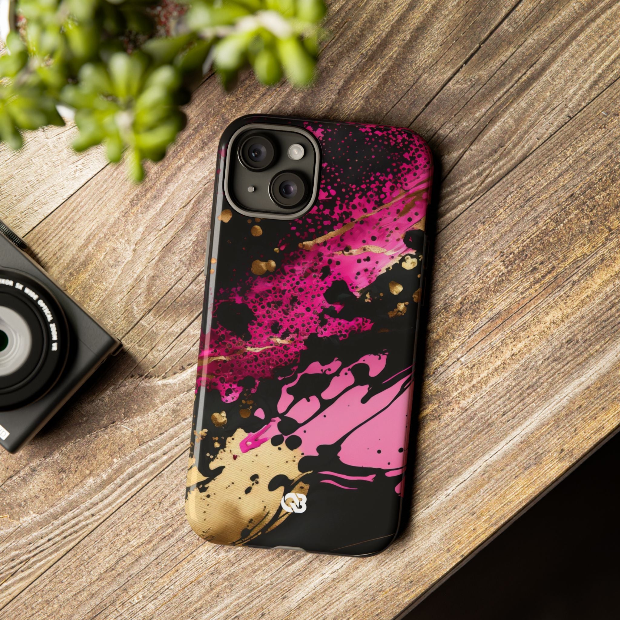 Magenta Liquid Gold · Tough Fundas para teléfono para iPhone