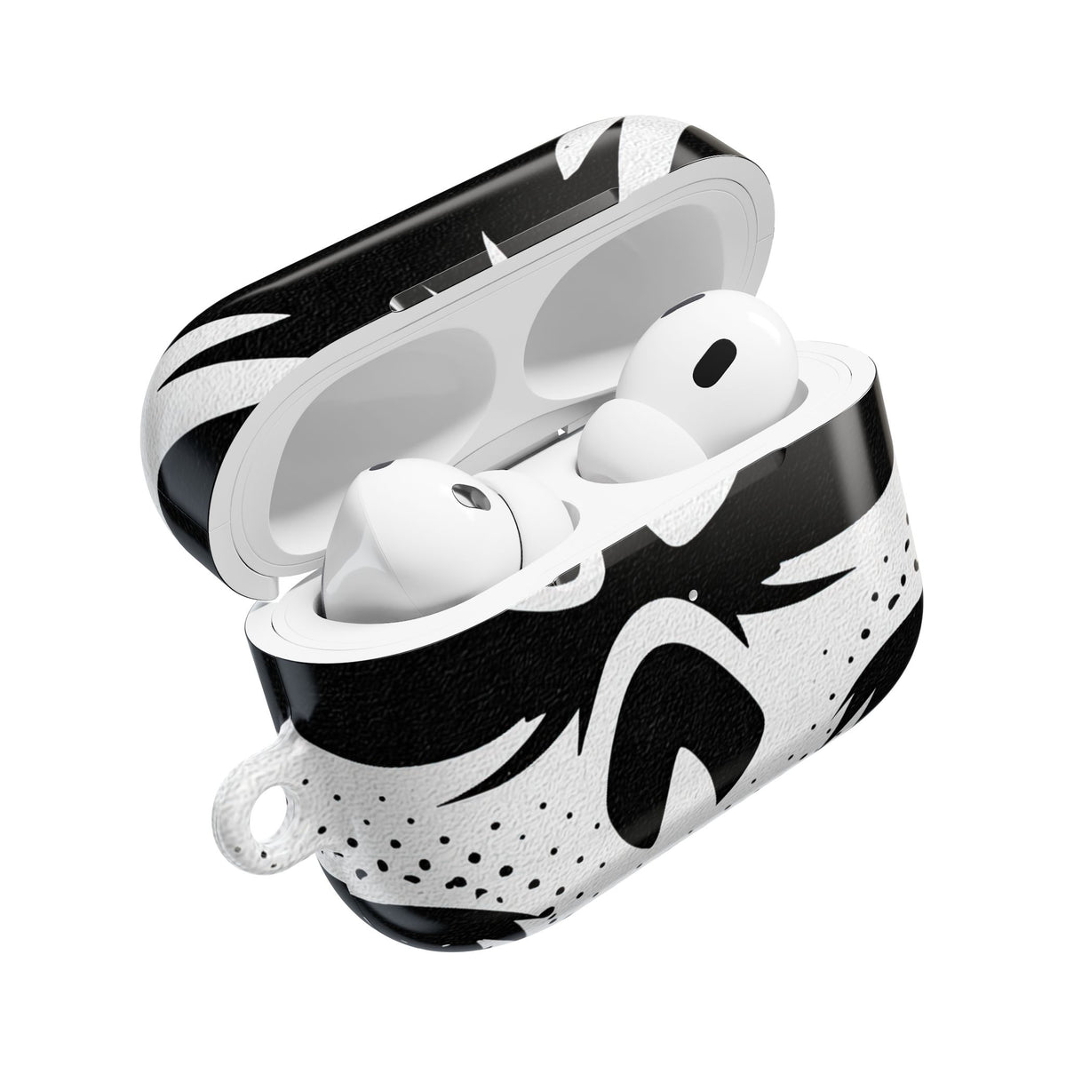 Phantom Halftone · Hard Case for AirPods & AirPods Pro · Black