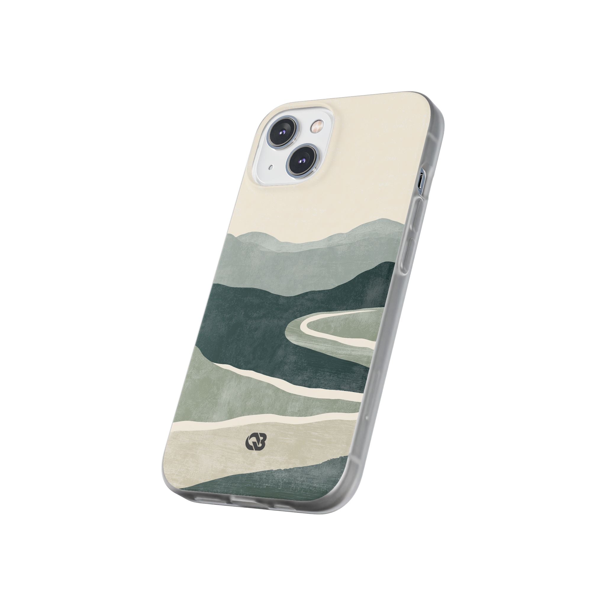 Green Lite Phone Case for iPhone - Misty Sage Valley