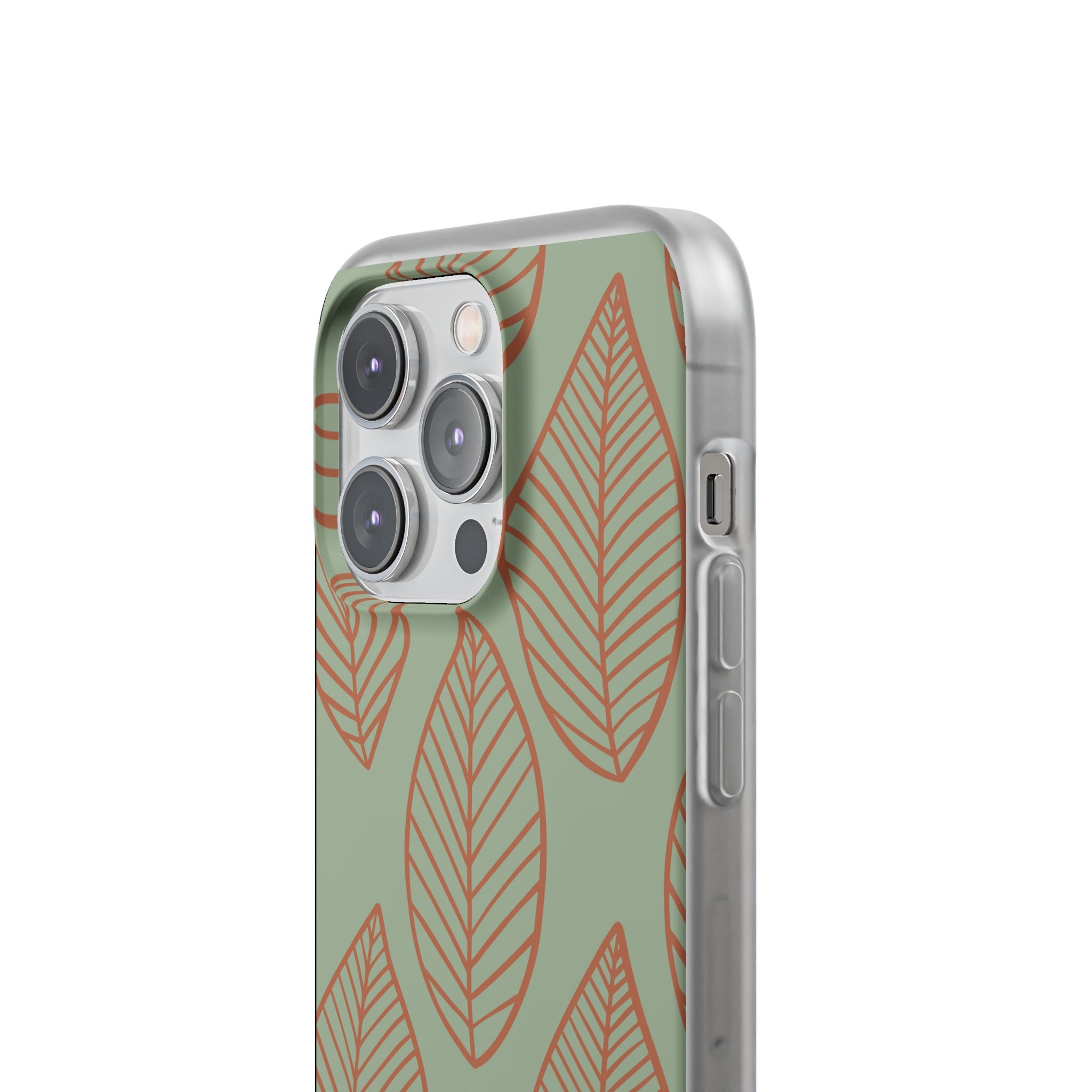 Sage Earth Leaves · Soft Phone Case for iPhone