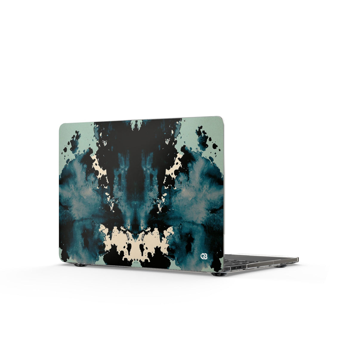 Rorschach Ink Void · Clear Hard Case for MacBook · Black