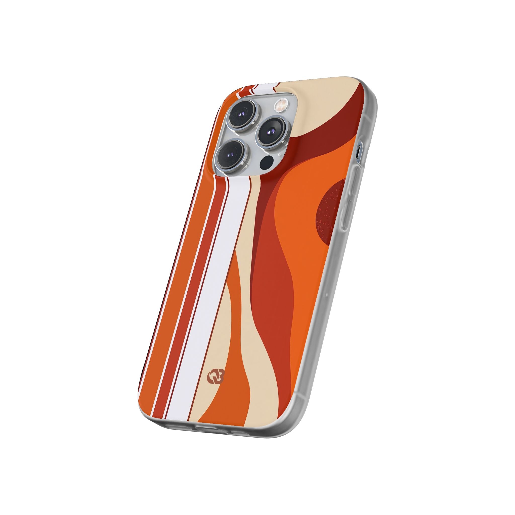 Orange Lite Phone Case for iPhone - Terracotta Metro Line