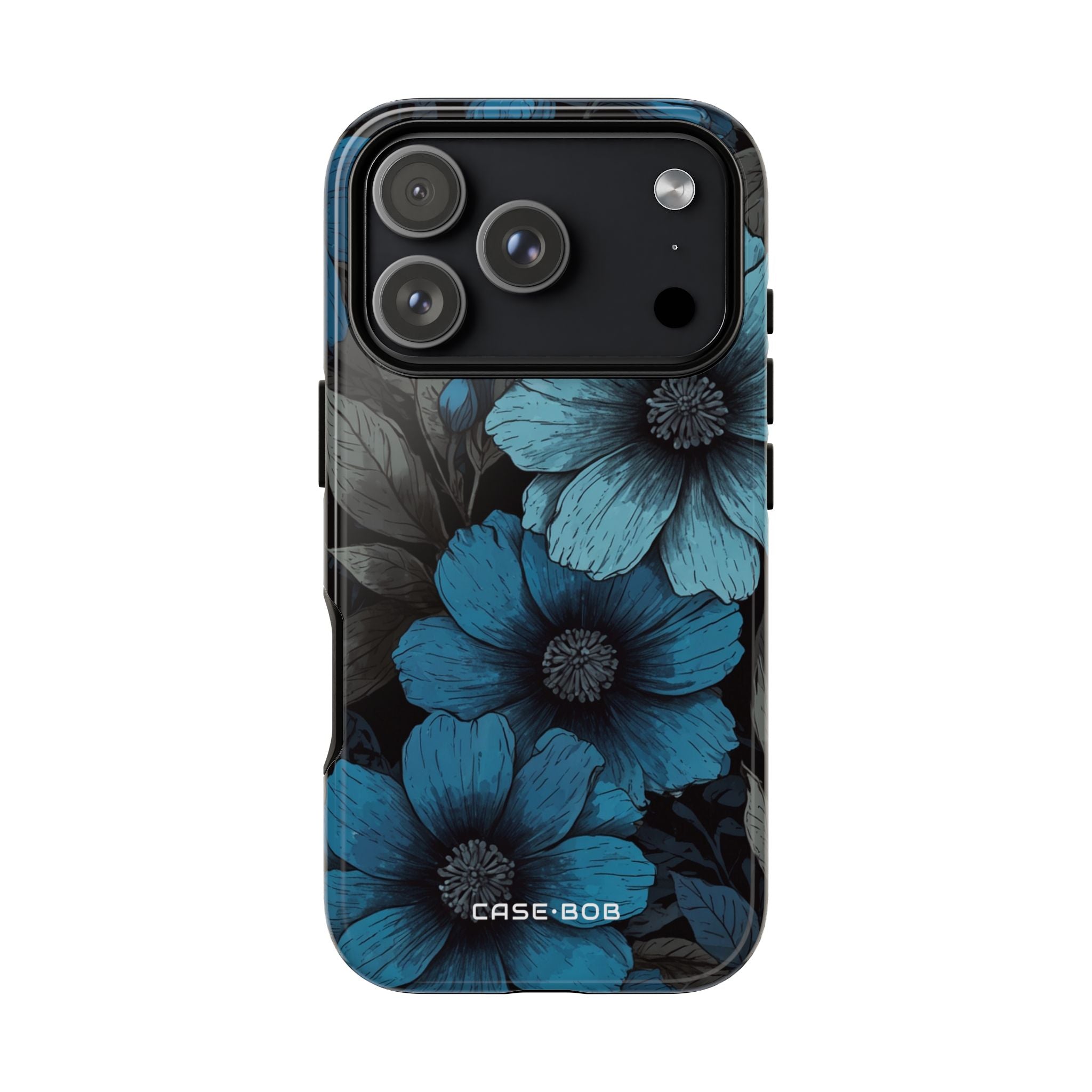 Blue Petal Radiance iPhone 17 Pro Case - Tough
