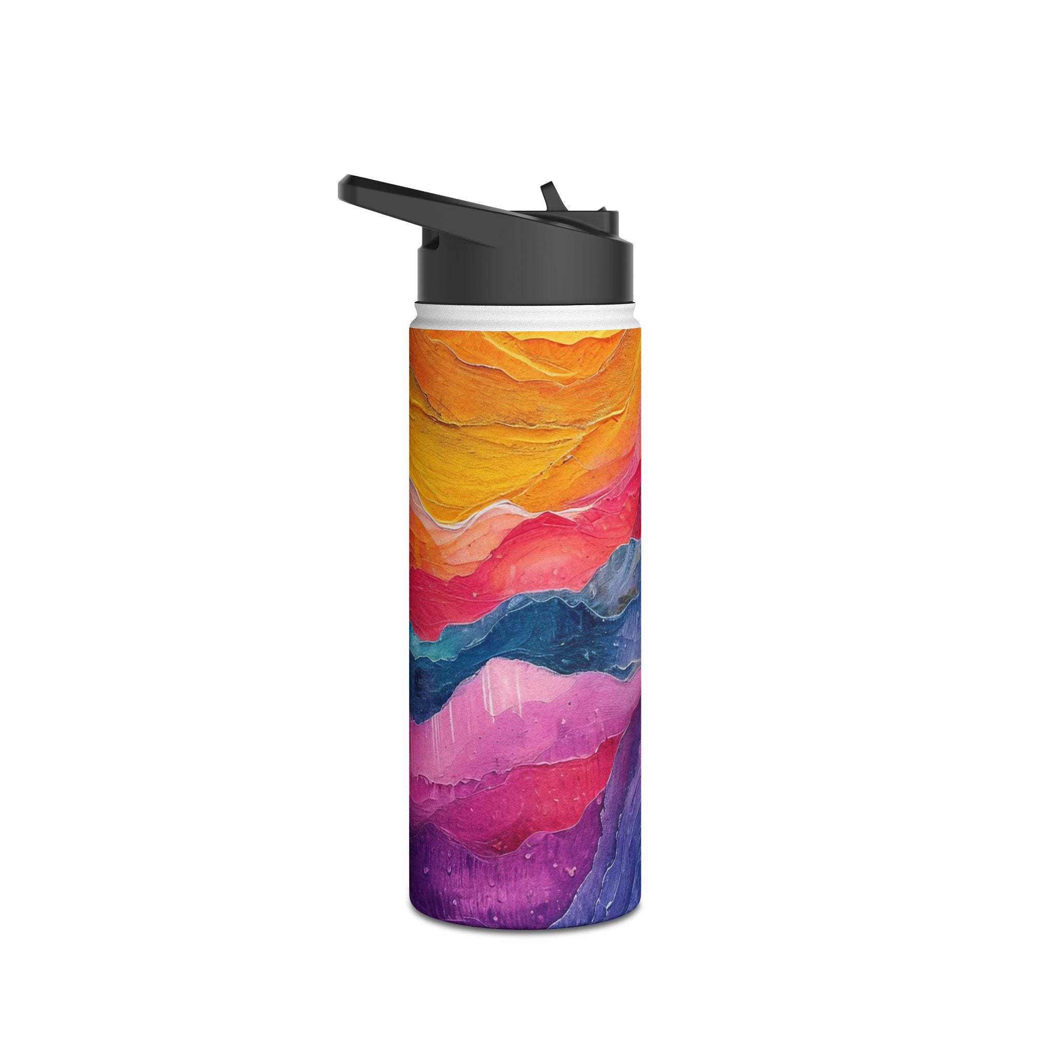 Golden Ridges - Stainless Steel Water Bottle