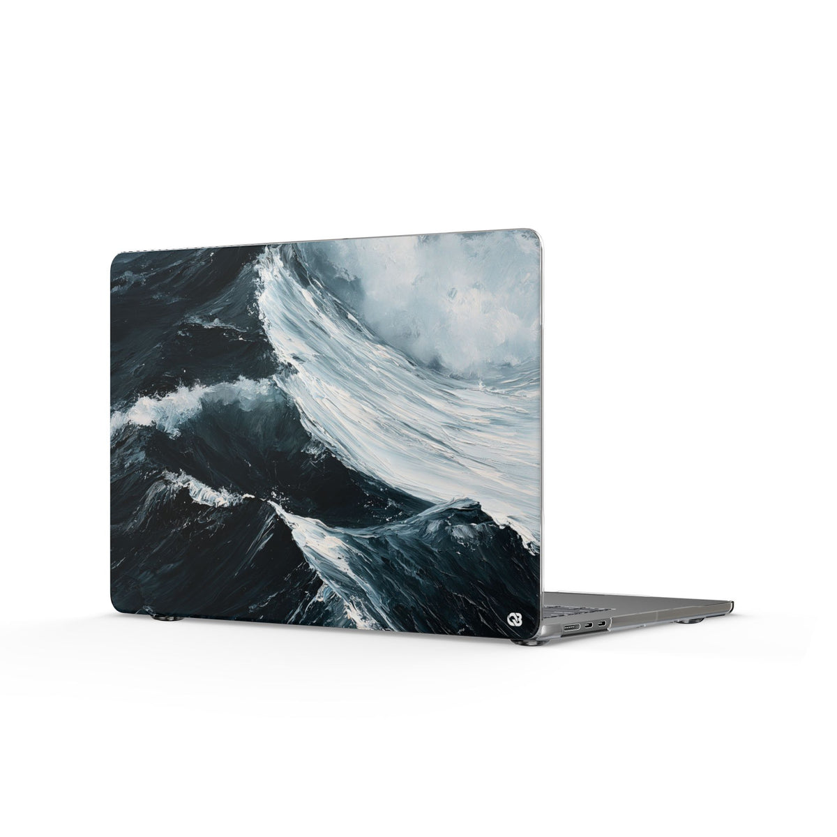 Nordic Swell · Clear Hard Case for MacBook · Blue