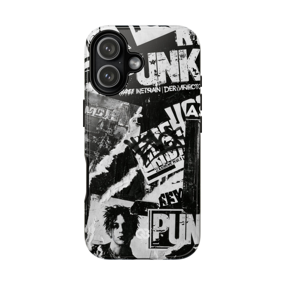 Underground Punk Collage · Tough Phone Case for iPhone · Black