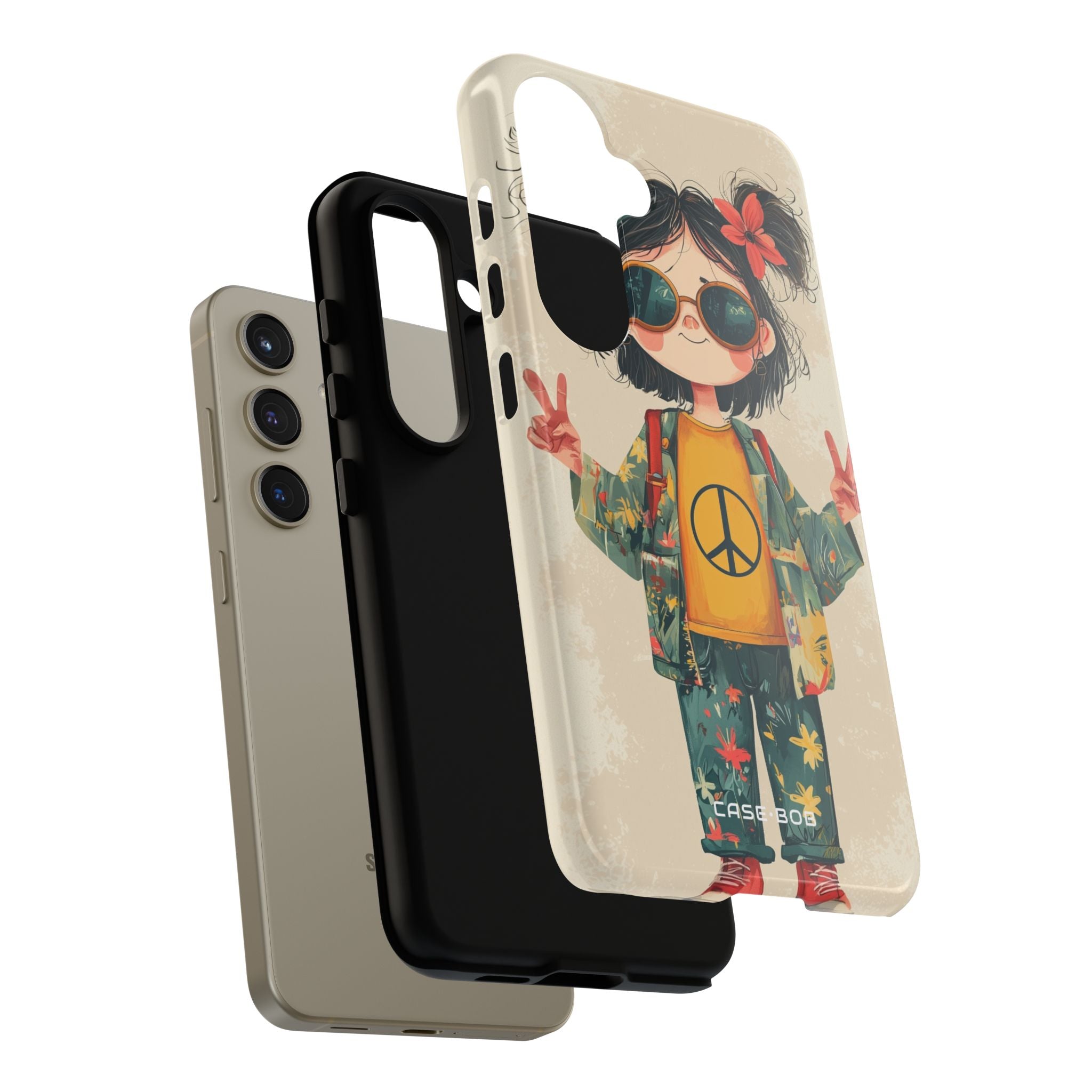 Peace Pigtails Samsung S24 Case - Tough