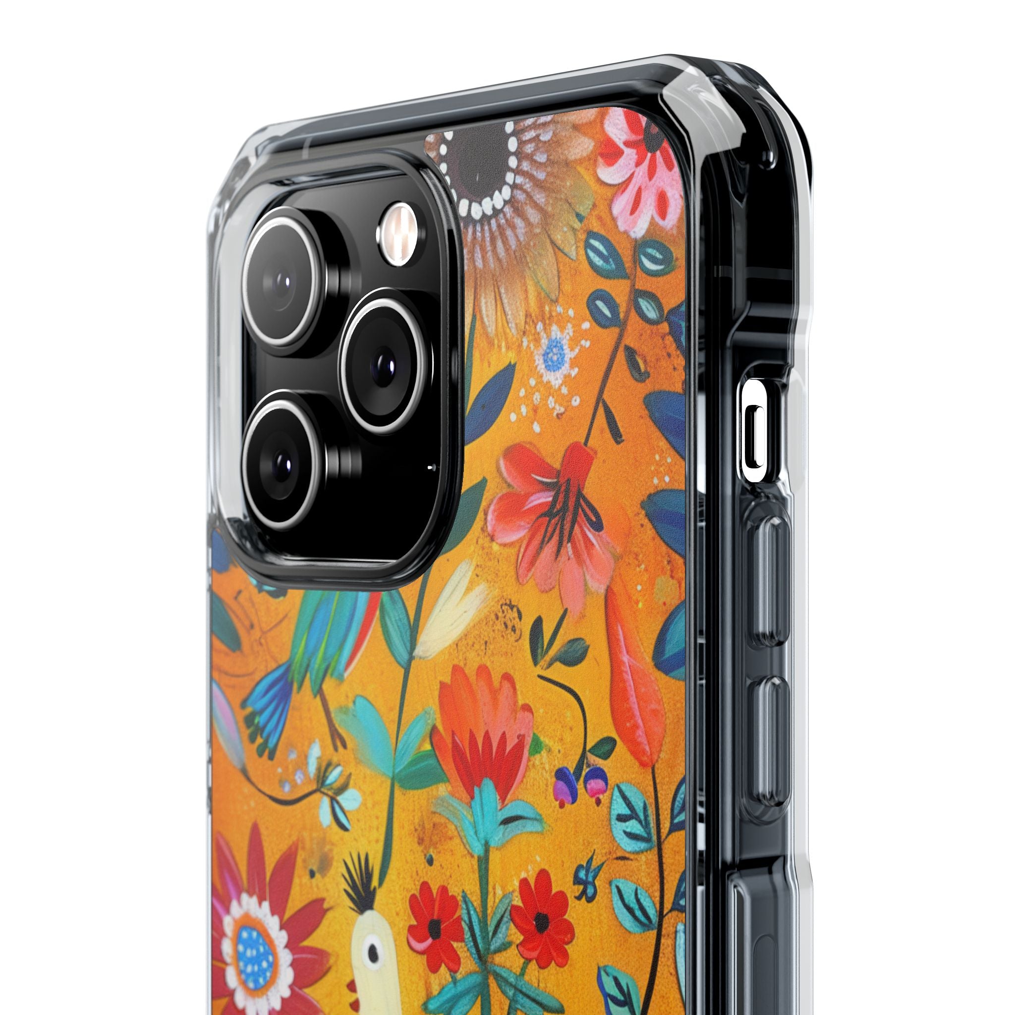 Bunte Vögel Blühen iPhone 14 Pro Max Case - Impact