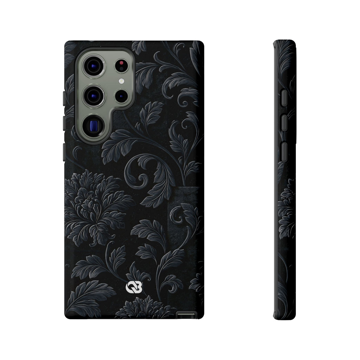 Obsidian Damask · Tough Phone Case for Samsung · Black