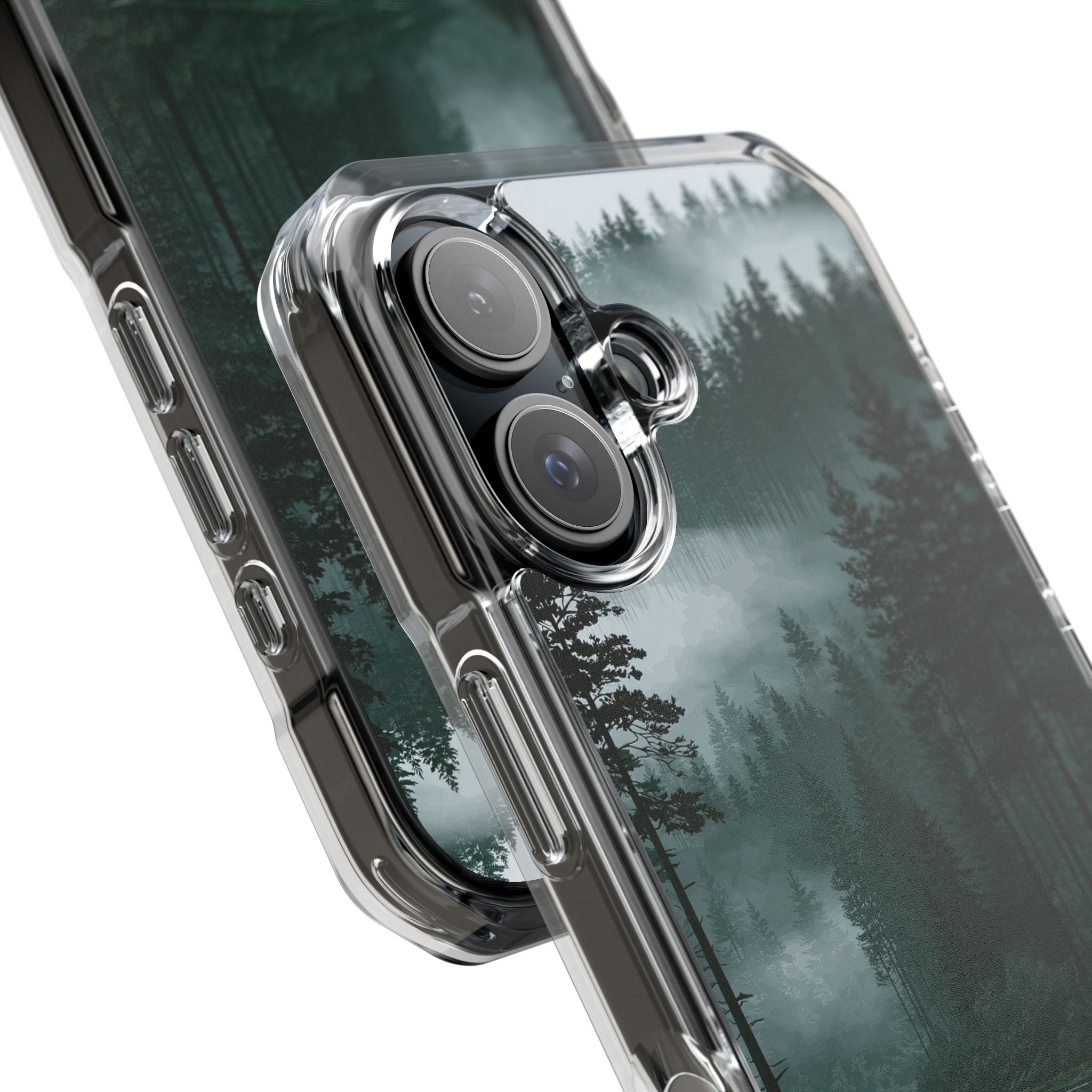 Green Impact MagSafe Phone Case for iPhone - Misty Evergreen Mirror