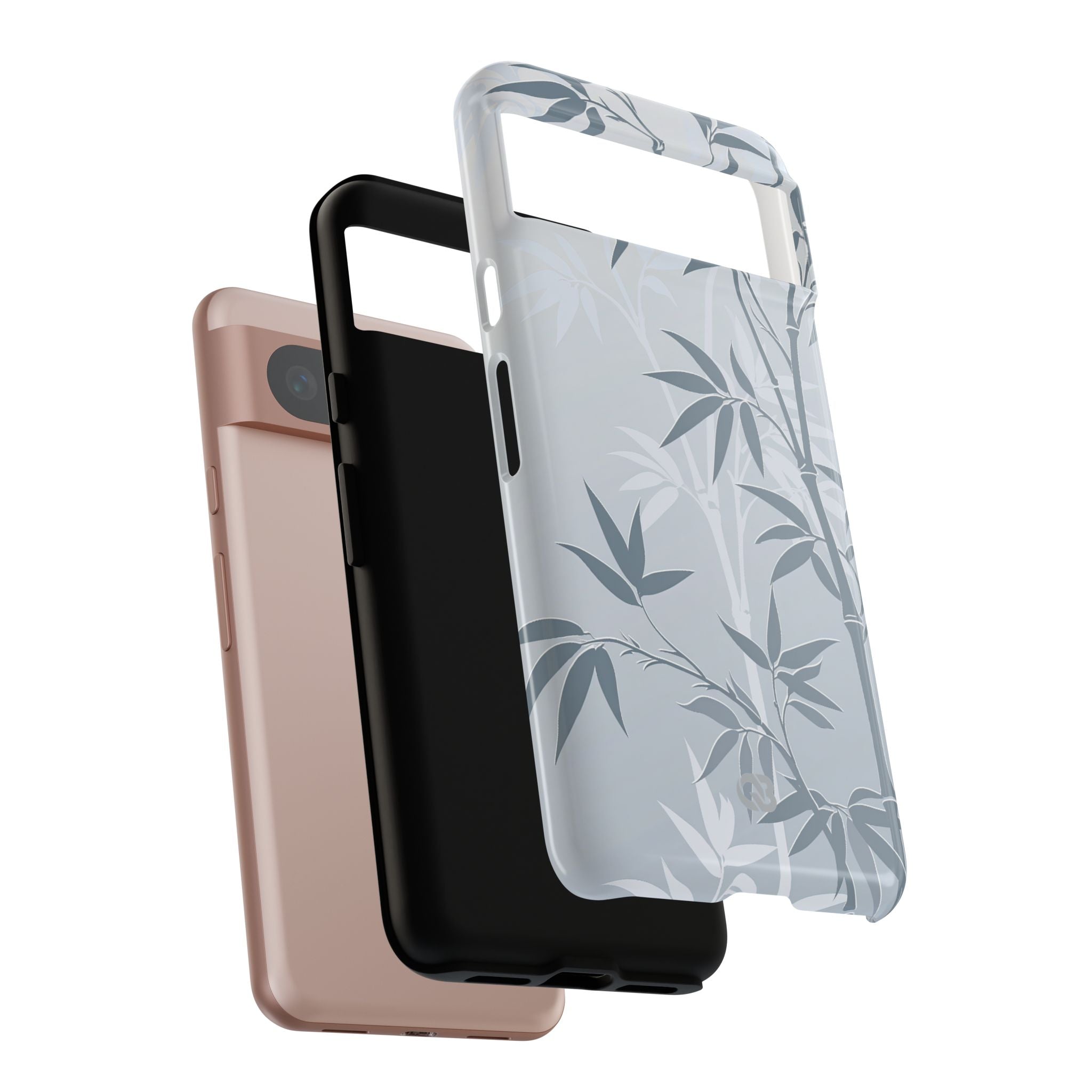 Blue Tough Phone Case for Google Pixel - Slate Bamboo Shadow