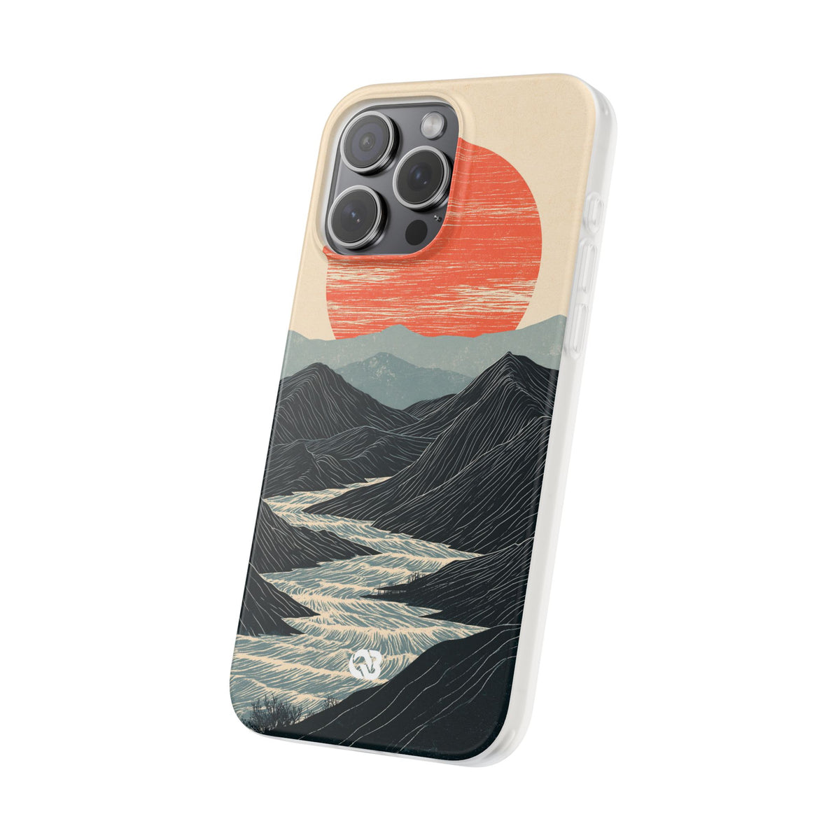 Crimson Ridge Horizon · Lite Phone Case for iPhone · Black