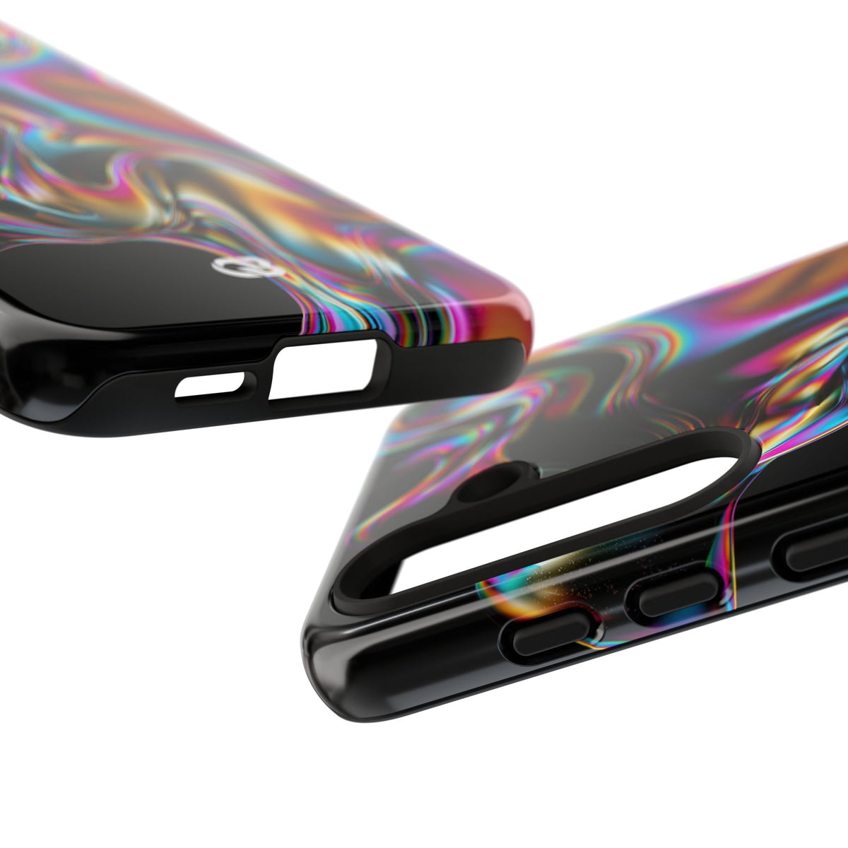 Purple Tough Phone Case for Samsung - Liquid Neon Chrome