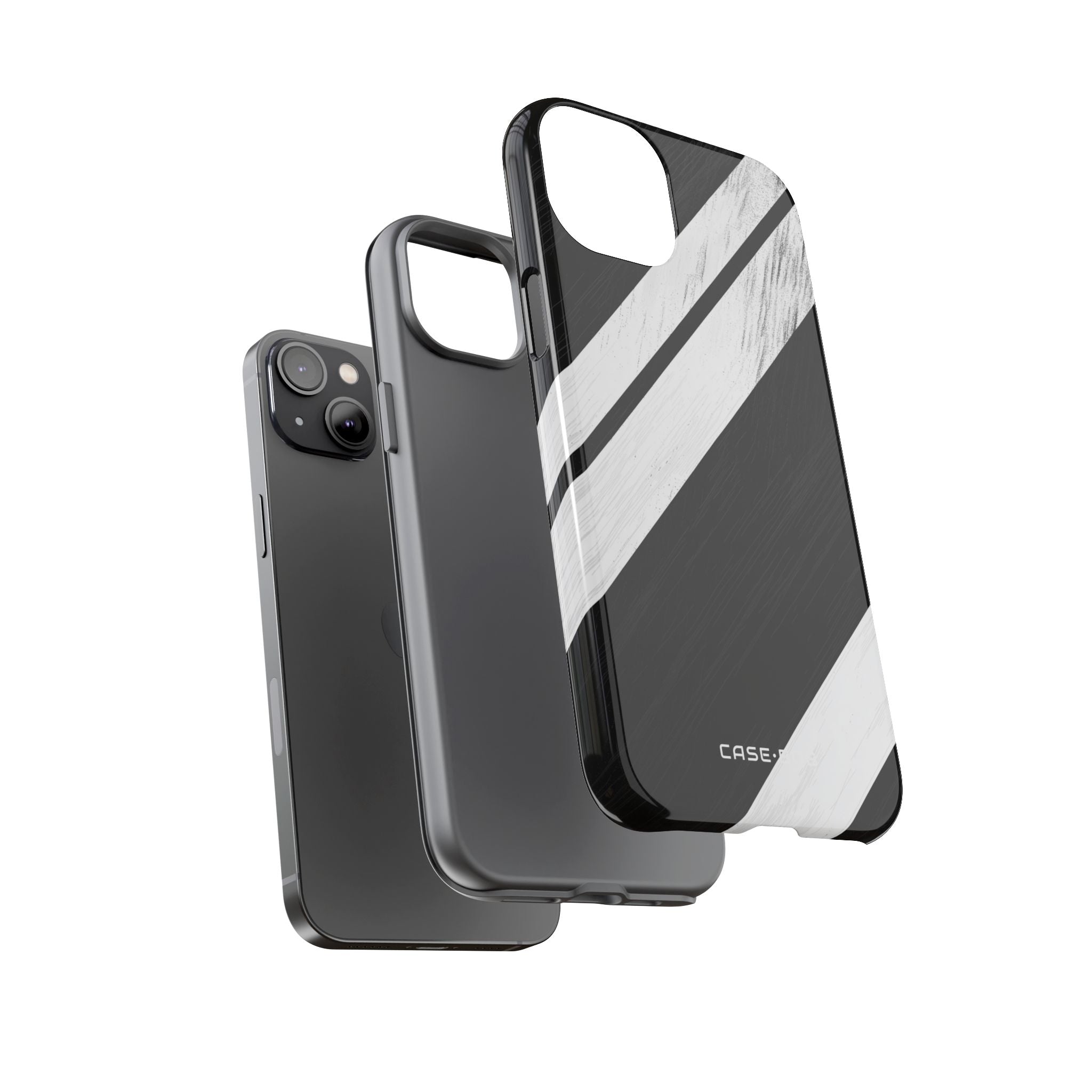 Distressed Stripe Motion iPhone 14 Plus Case - Tough