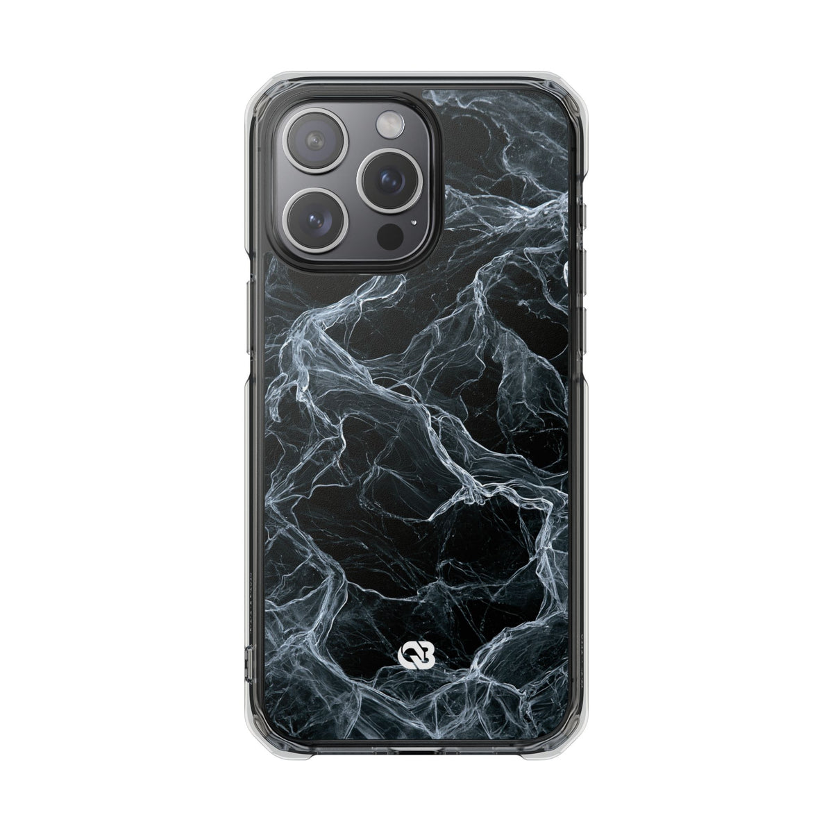 Arctic Gossamer · Clear Impact Magnetic Phone Case for iPhone · Black