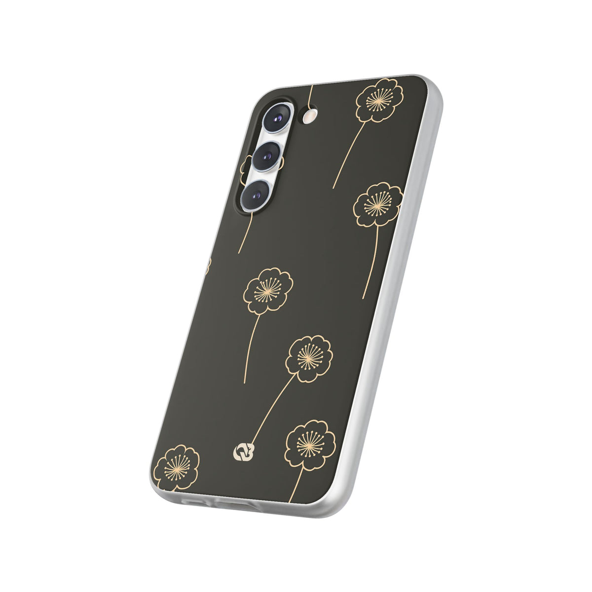 Nocturne Bloom Contours · Lite Phone Case for Samsung · Black