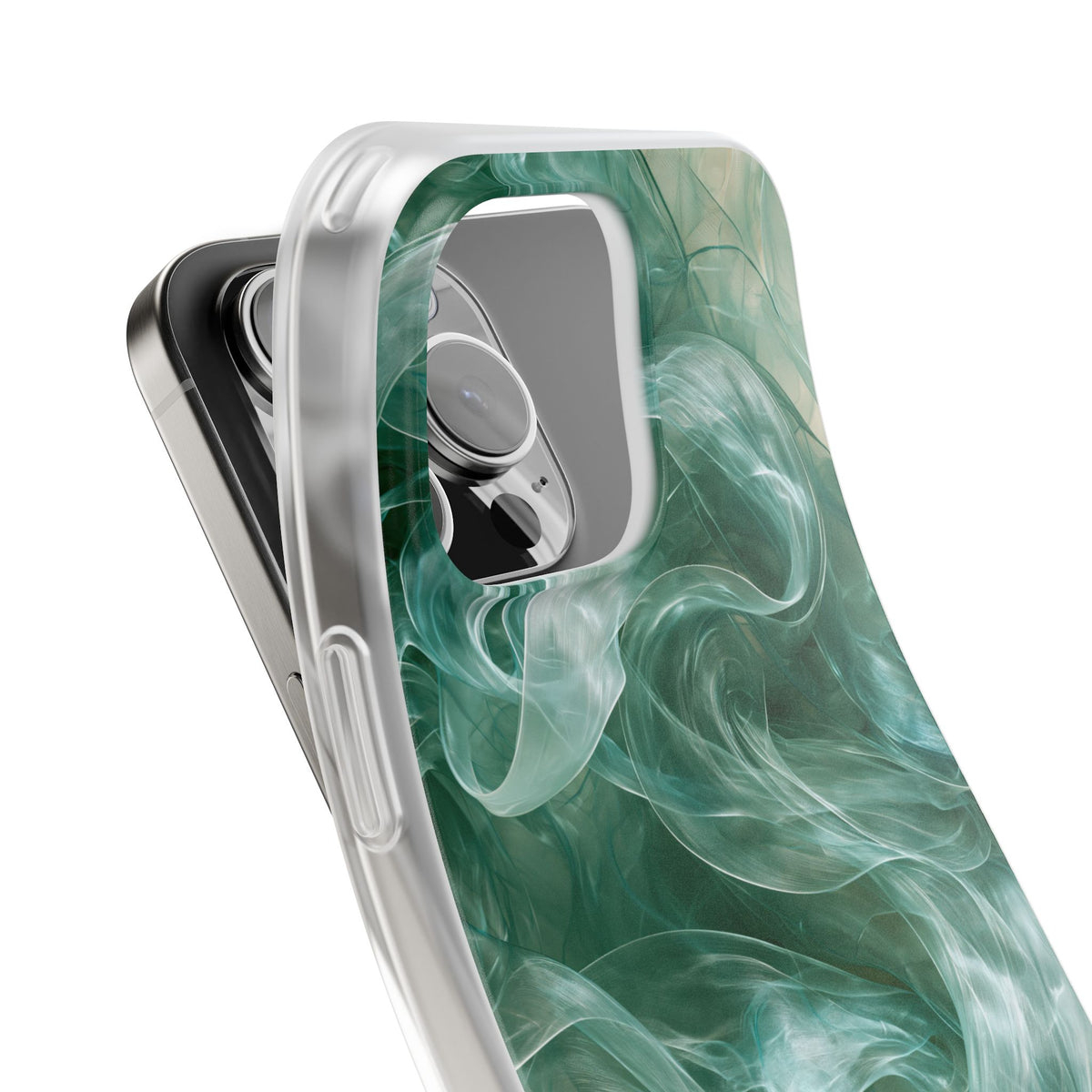 Translucent Aqua Flow · Lite Phone Case for iPhone · Teal
