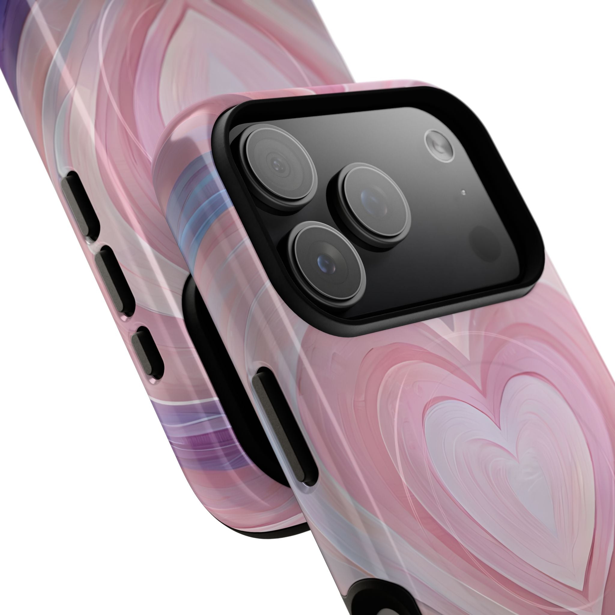 Lavender Pulse Hearts · Tough+ Magsafe
