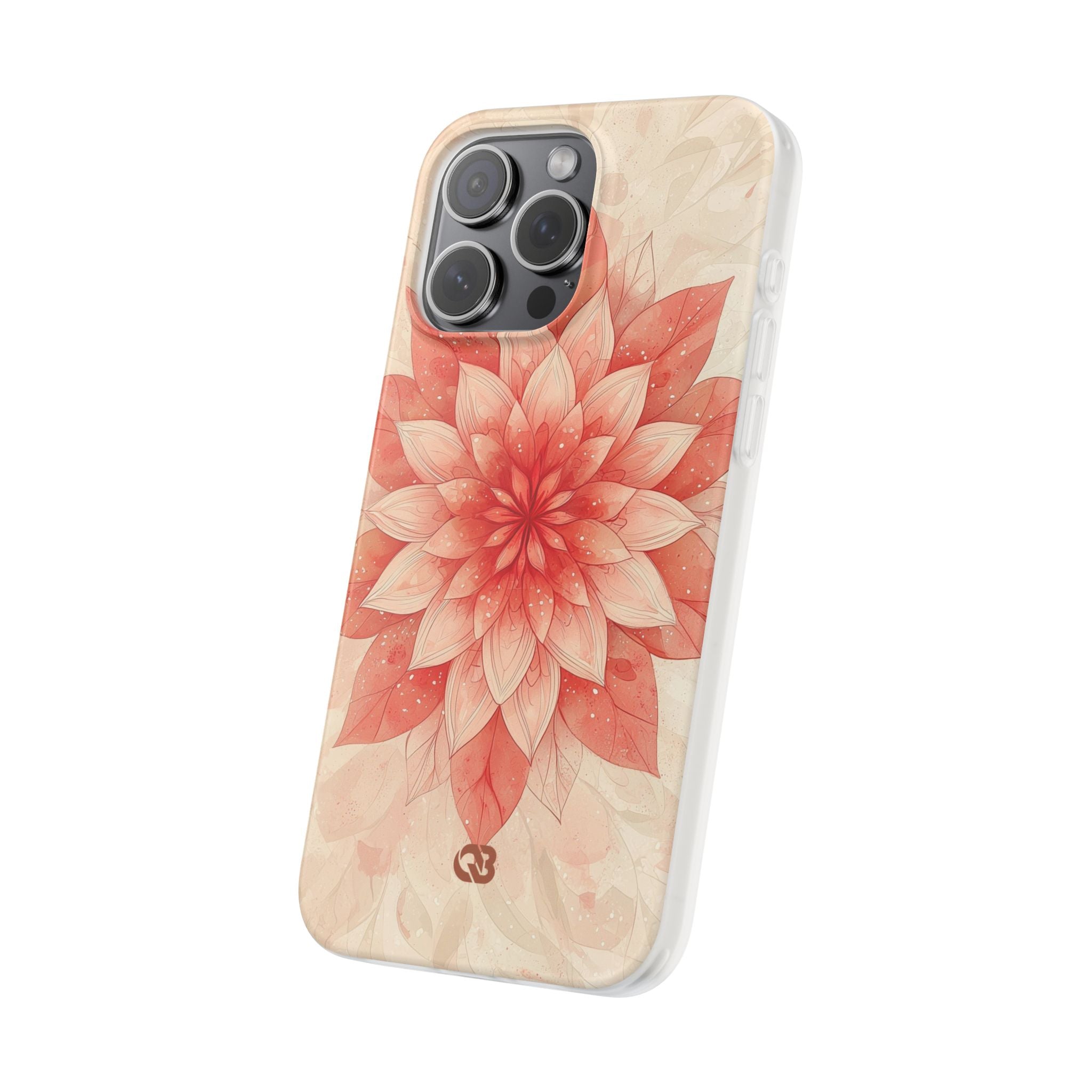 Coral Layered Bloom · Soft Phone Case for iPhone