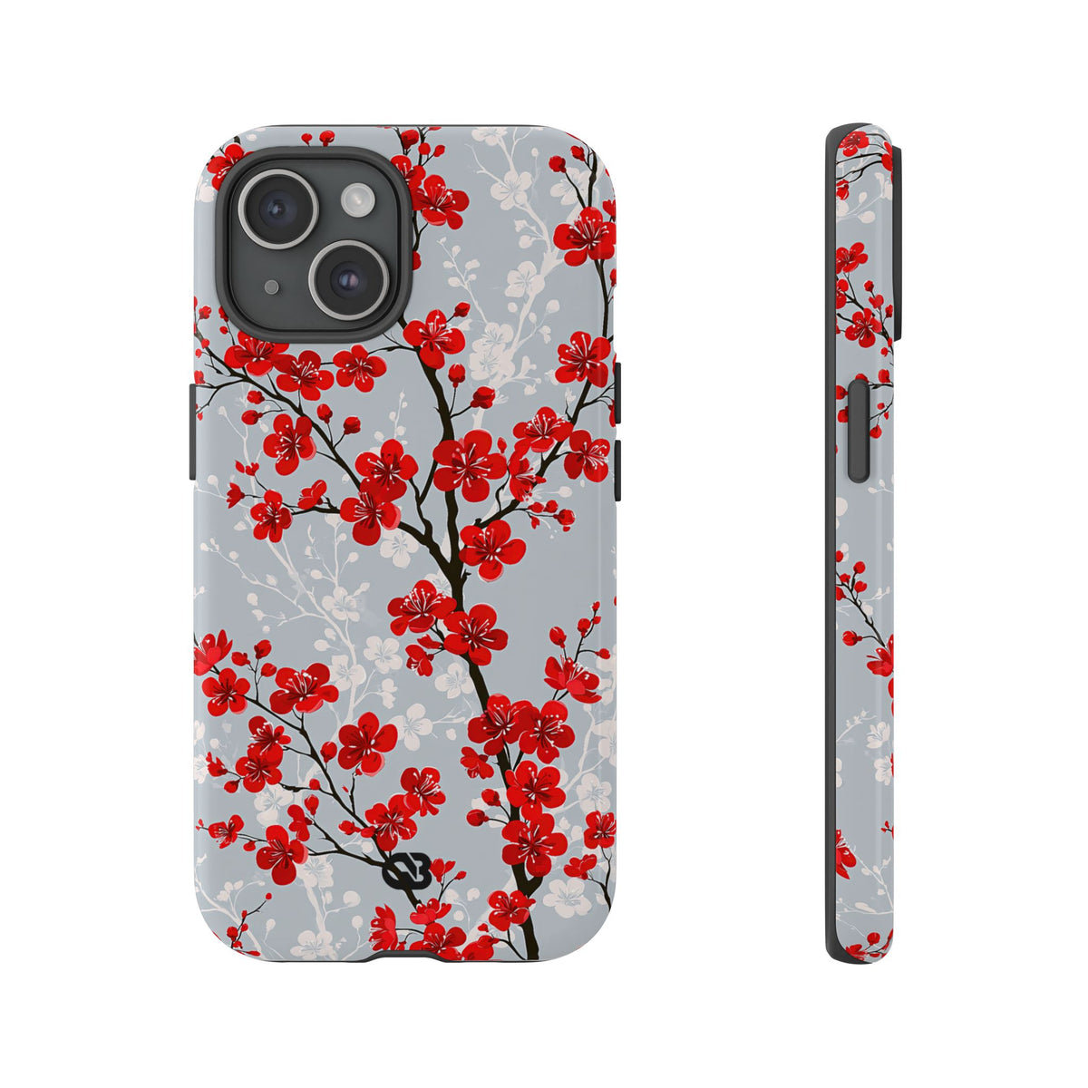 Scarlet Plum Blossom · Tough Phone Case for iPhone · Red