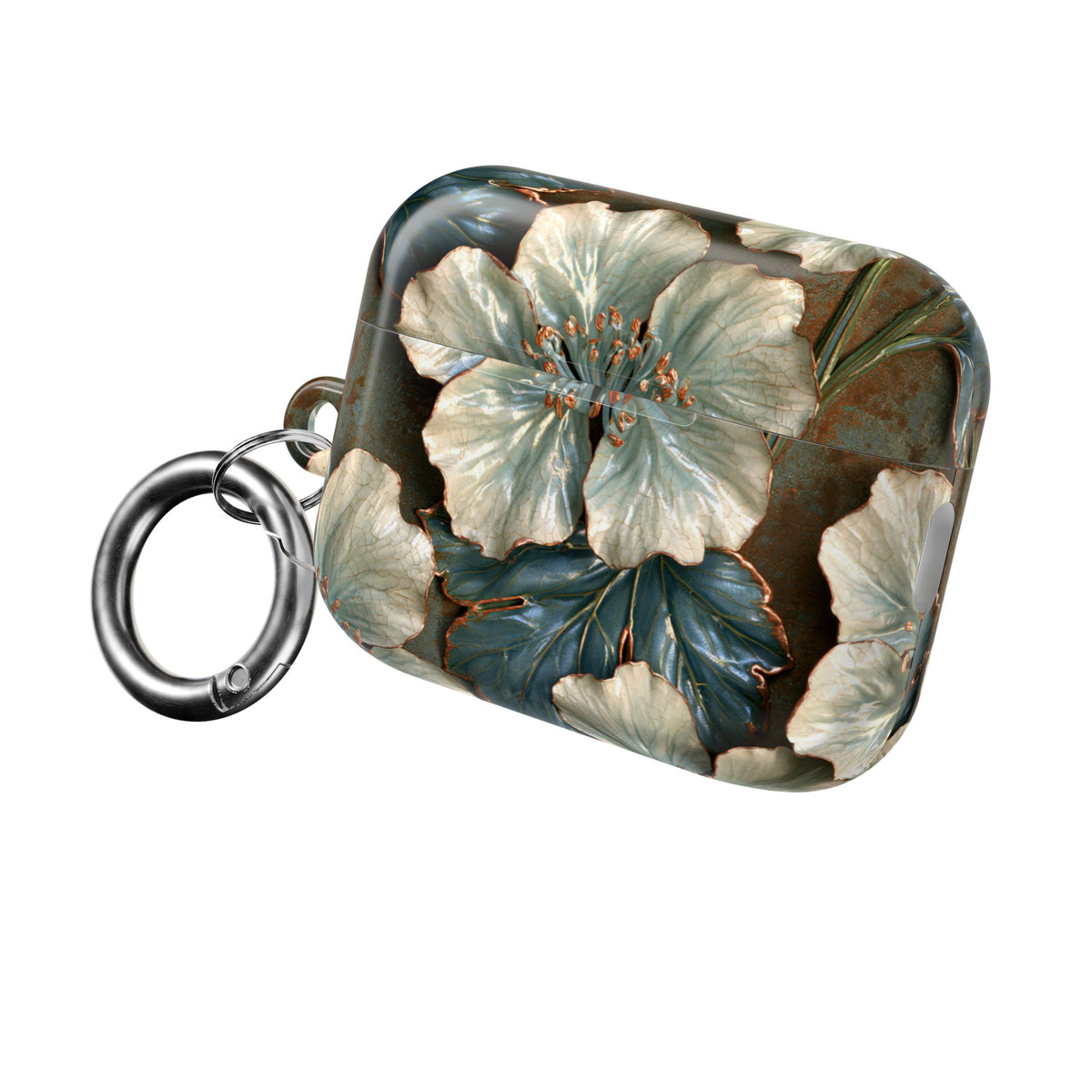 Gilded Blossom Reverie · Hard Case for AirPods & AirPods Pro · Teal