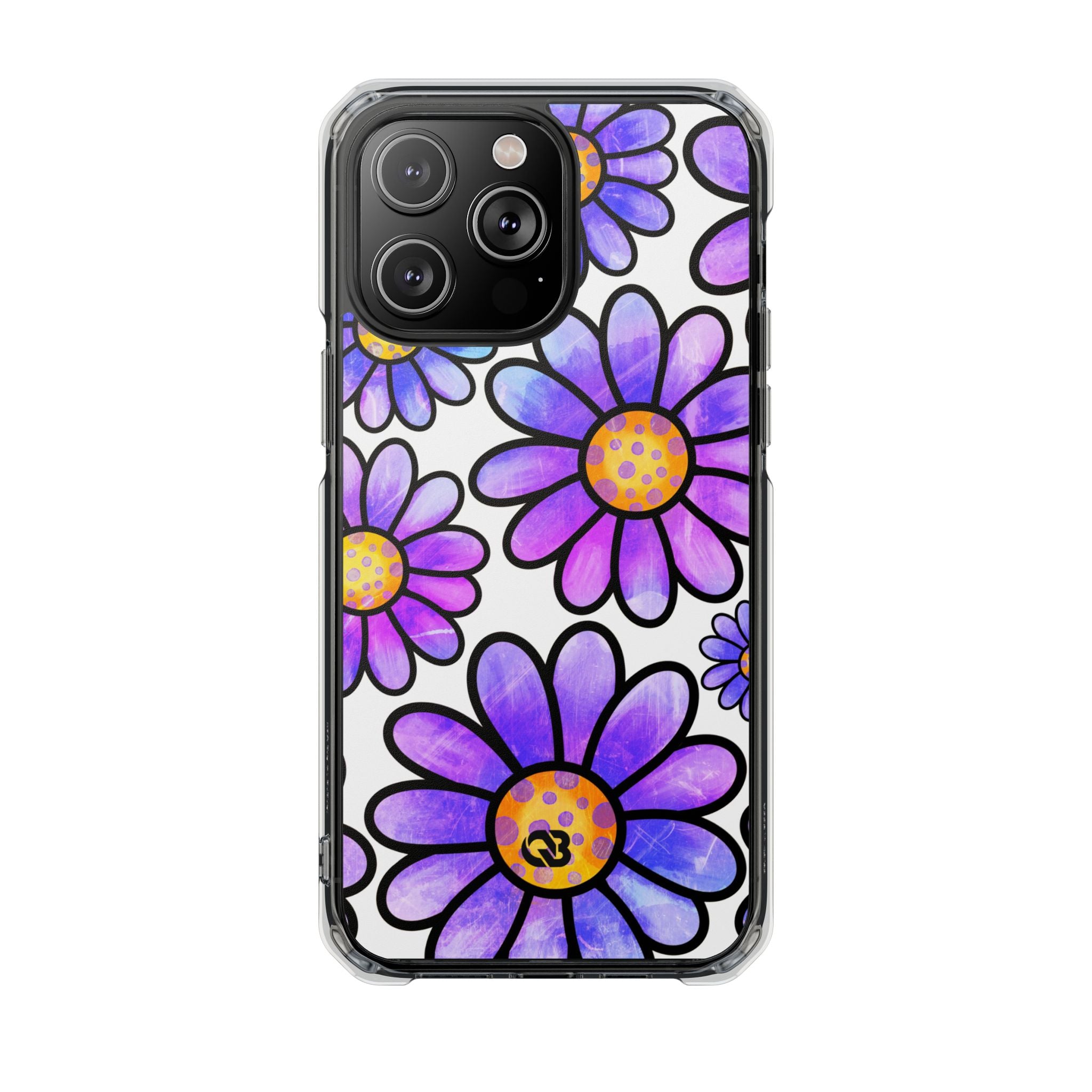 Violet Grunge Bloom · Impact Phone Case for iPhone · Magsafe