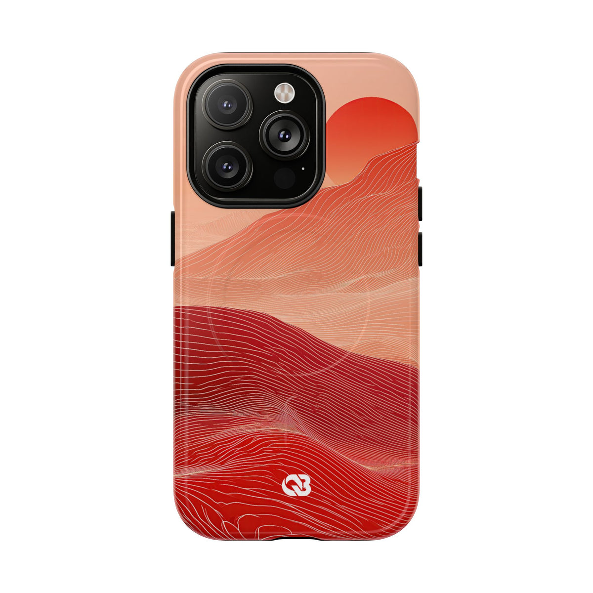 Crimson Dune Horizon · Tough 2.0 Magnetic Phone Case for iPhone · Red