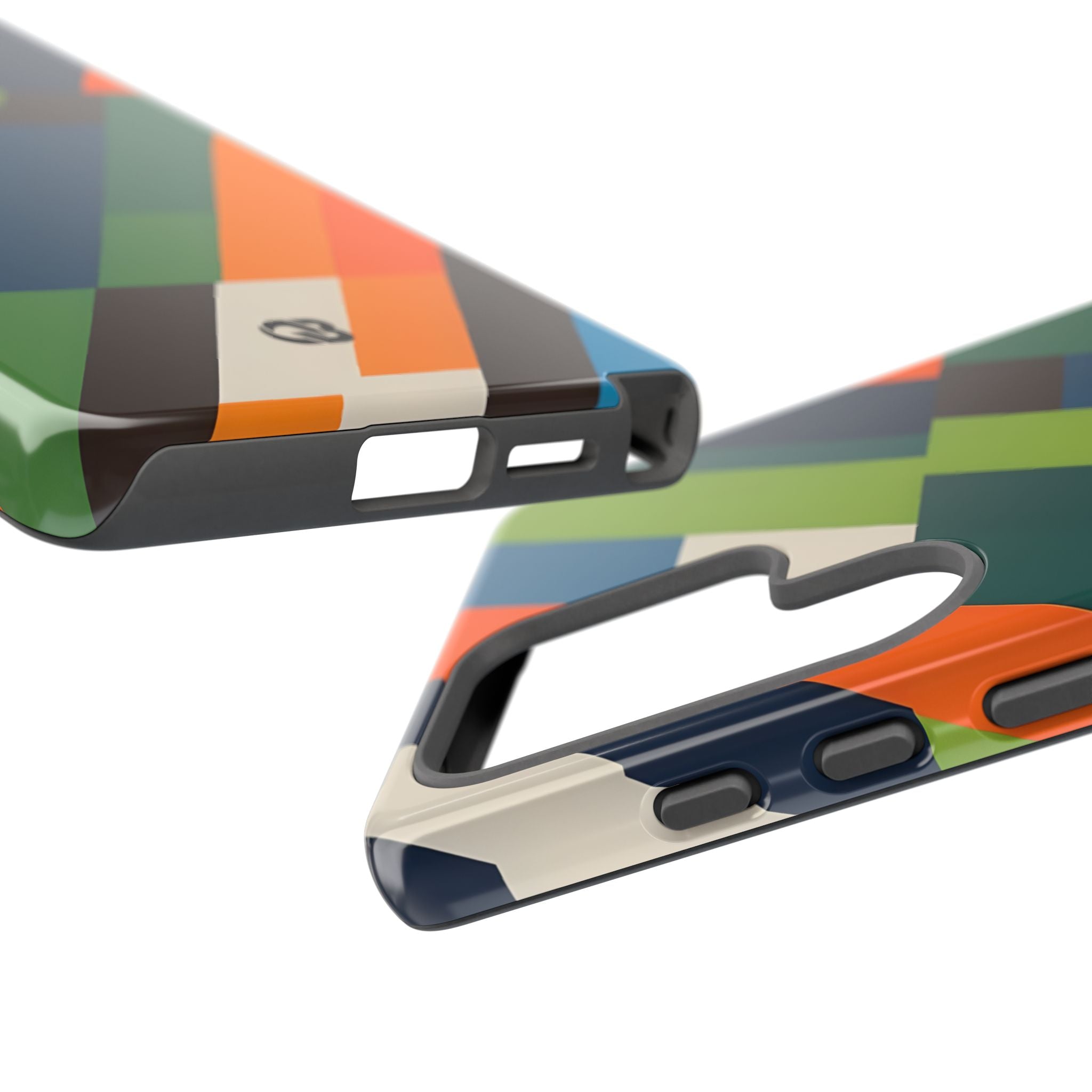 Angled Retro Mosaic · Tough Handyhülle für Samsung