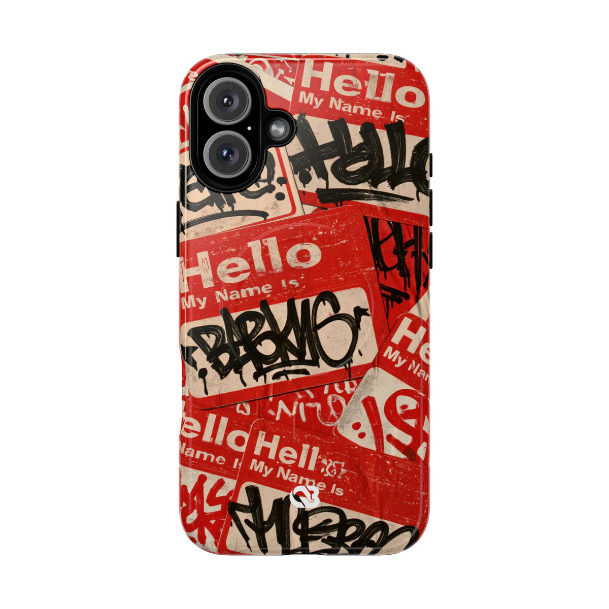 Slap Tag Collage · Tough 2.0 Magnetic Phone Case for iPhone · Red