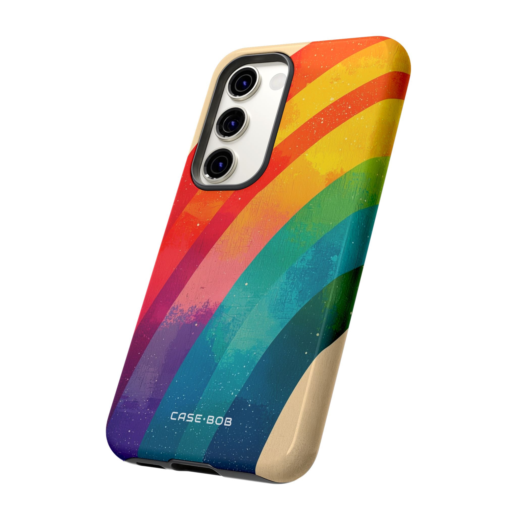 Textured Rainbow Arc Samsung S23 Case - Tough