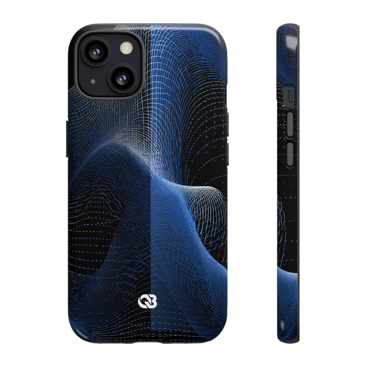 Parametric Optic Mesh · Tough Phone Case for iPhone · Blue