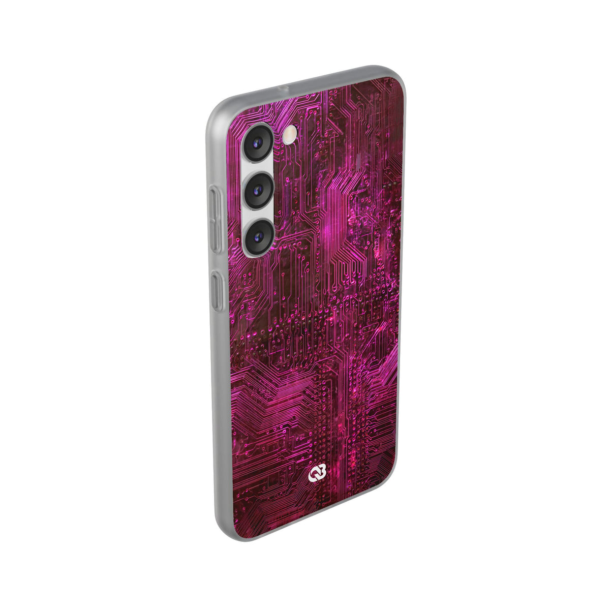 Magenta Circuit Trace · Lite Phone Case for Samsung · Pink