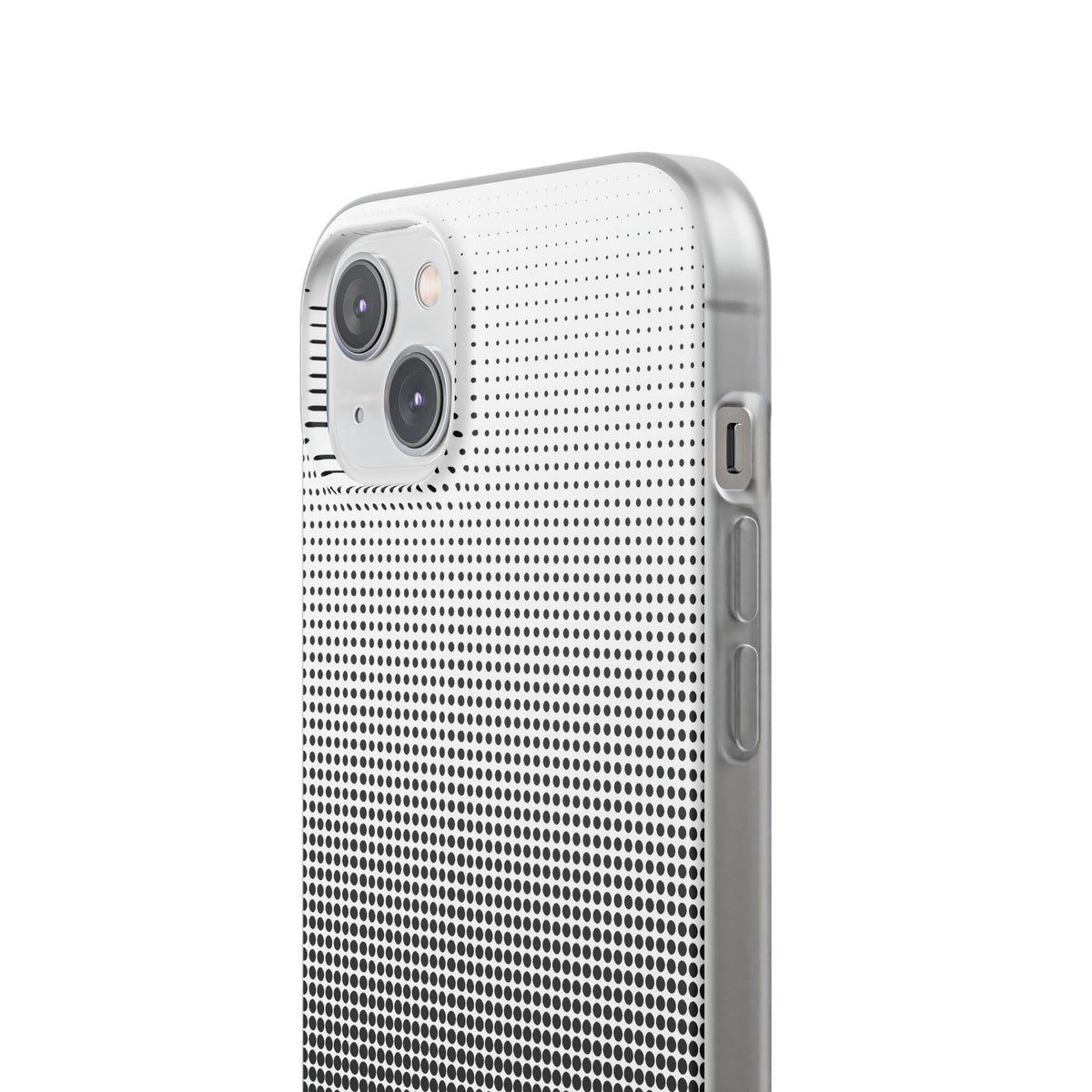 Black Lite Phone Case for iPhone - Obsidian Halftone Flux