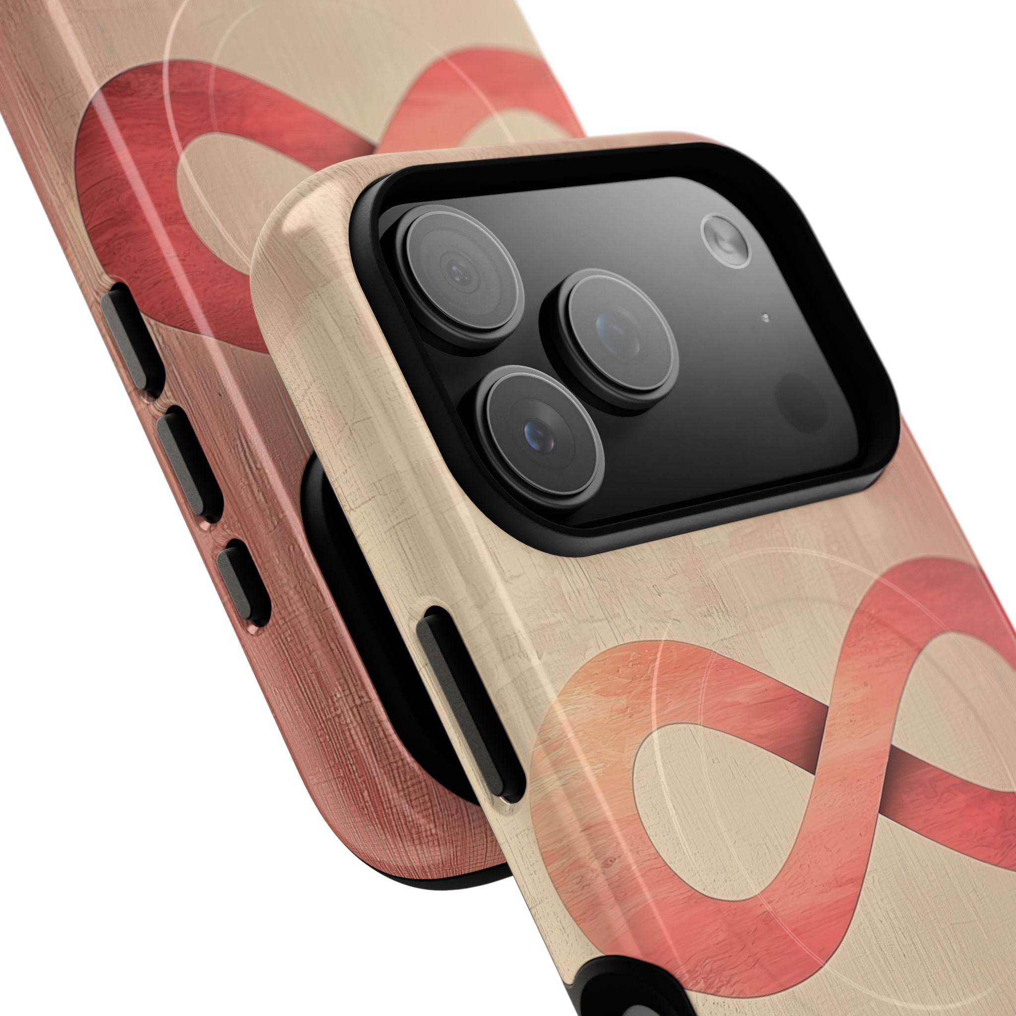 Terracotta Infinity Stroke · Tough+ Magsafe