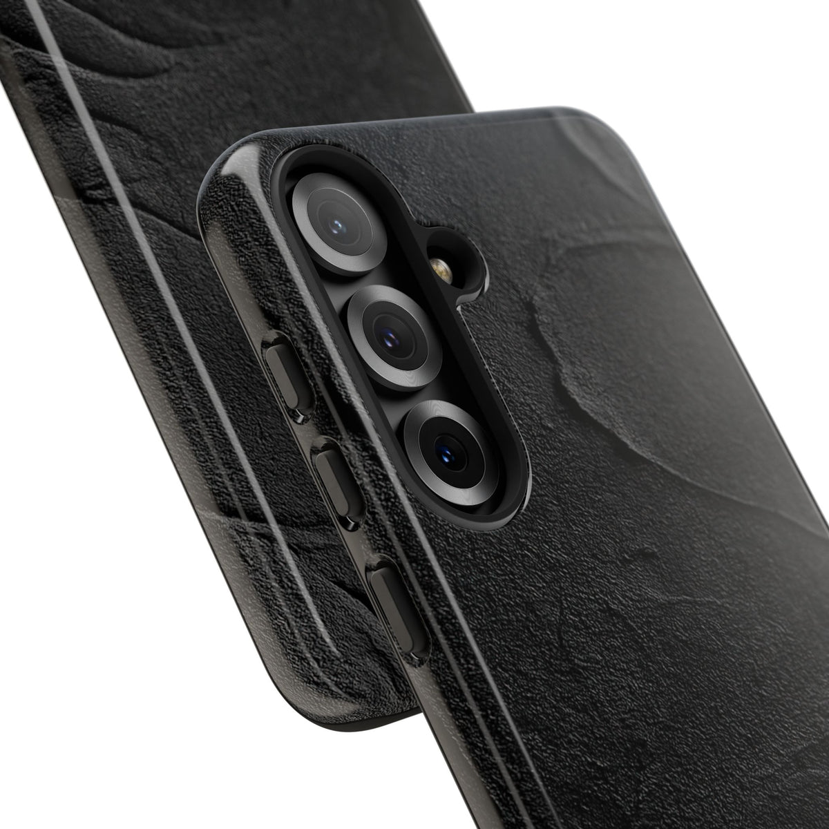 Obsidian Stucco Relief · Tough Phone Case for Samsung · Black
