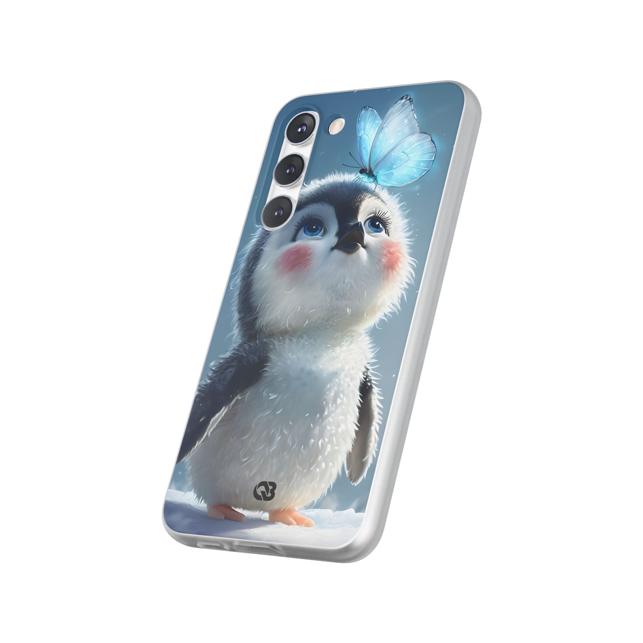 Frosty Penguin Glow · Soft Phone Case for Samsung